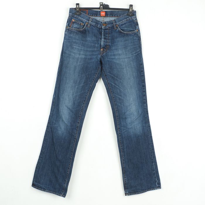 Hugo Boss Orange 31 W32 L34 Straight Leg Jeans Denim Pants Button