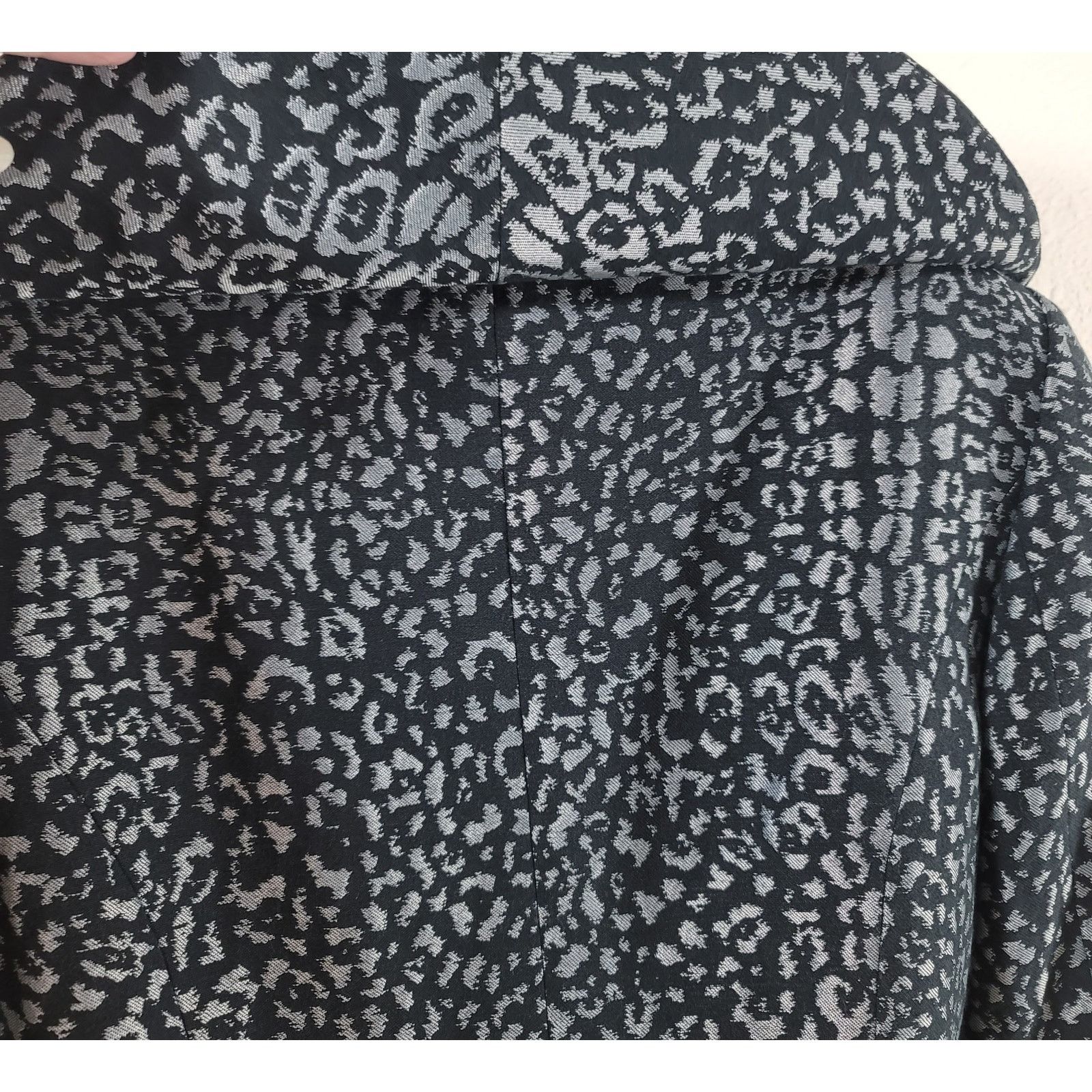 Other VTG Liz Claiborne Suits Black Silver Abstract Print Blazer 4 Size S / US 4 / IT 40 - 7 Thumbnail