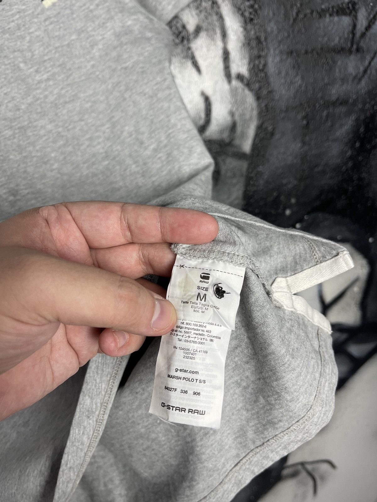 G-Star G-Star Raw Slim Fit Grey Marhs Polo T-Shirt Men’s Size M Size US M / EU 48-50 / 2 - 11 Thumbnail