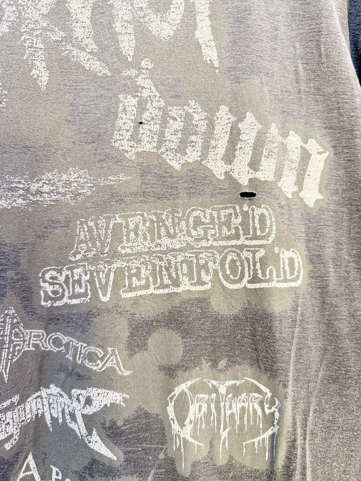 Band Tees Thrashed Vintage Loud Park Meets Crue Fest Distressed Faded Size US XL / EU 56 / 4 - 13 Thumbnail