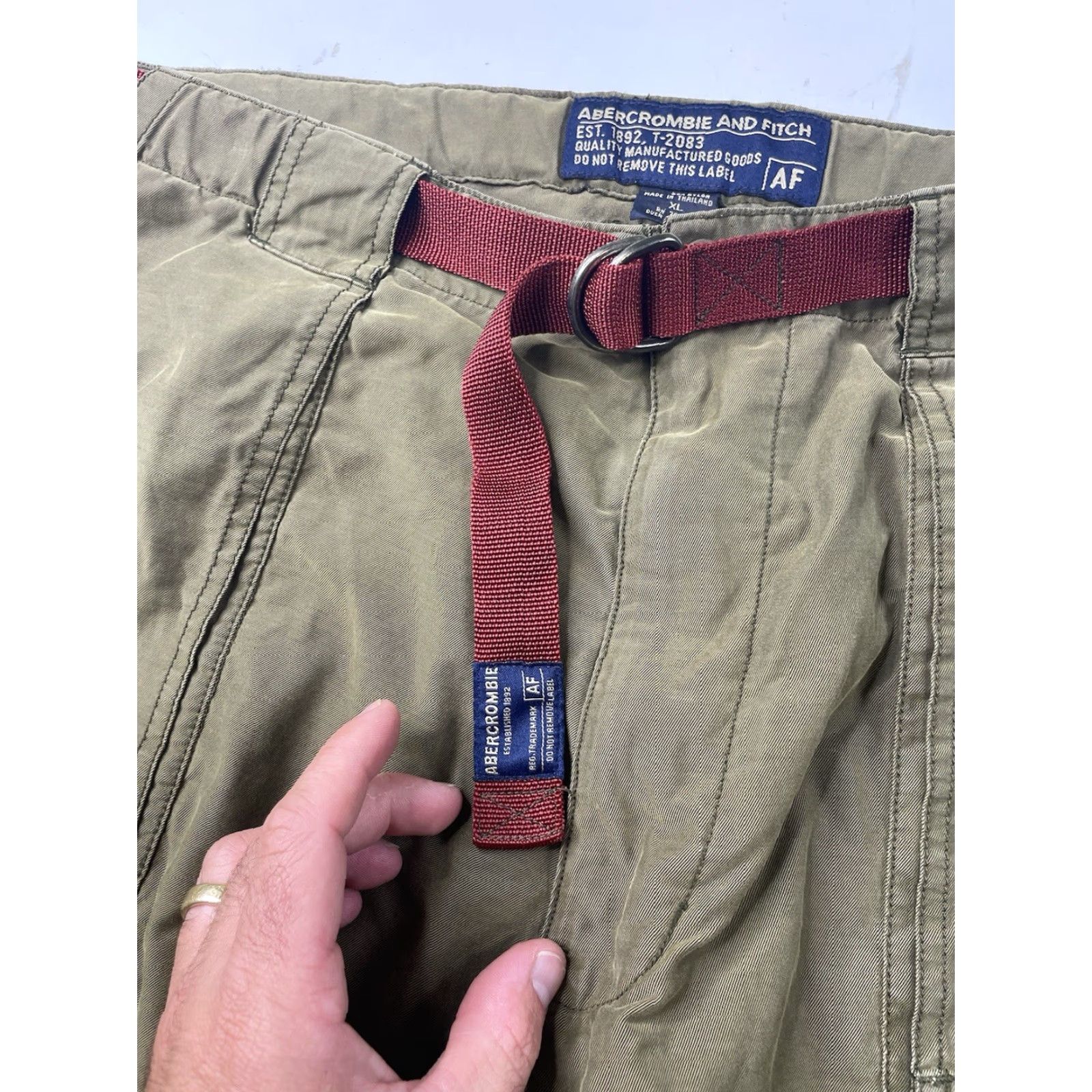 Abercrombie & Fitch VINTAGE Abercrombie & Fitch Paratrooper Pants Mens XL Cargo Convertible Gorp Y2K Size US 36 / EU 52 - 4 Thumbnail