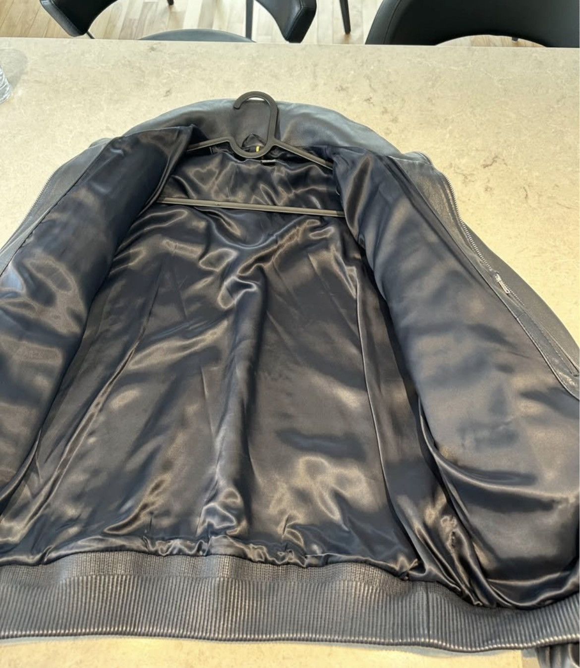 Hugo Boss Boss x Porsche Leather Jacket in Dark Blue medium Size US M / EU 48-50 / 2 - 3 Thumbnail