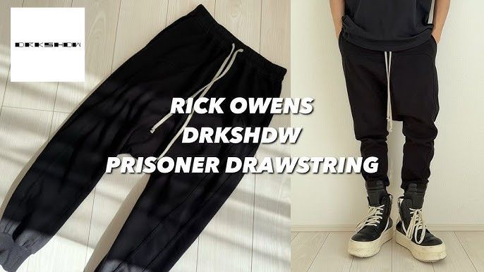 Rick Owens Rick Owens 16FW DRKSHDW Prisoner Drawstring Jogger Pants Size US 30 / EU 46 - 7 Thumbnail