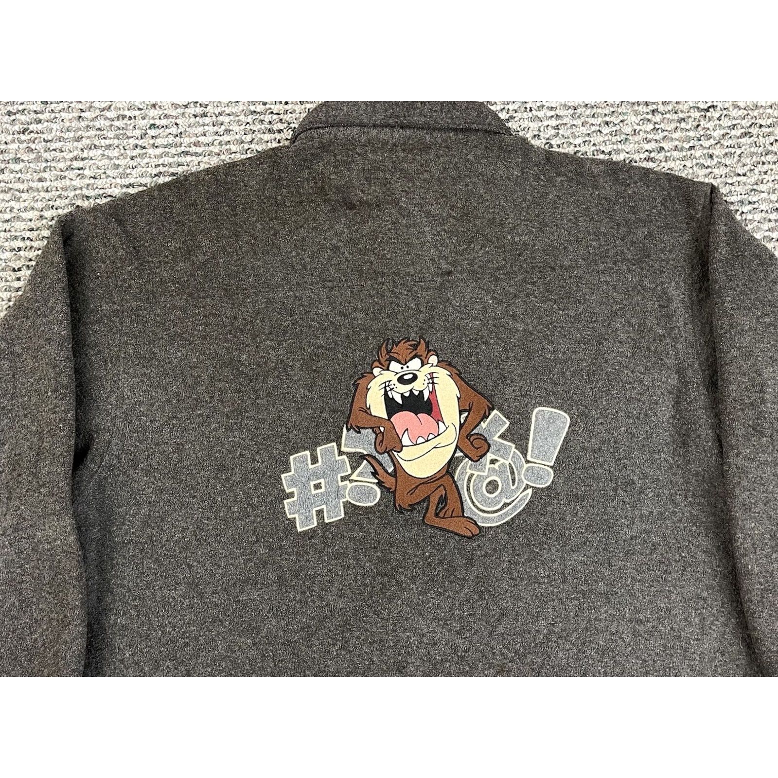 Vintage VINTAGE Warner Bros Looney Tunes Taz Shirt Mens L Fleece Button Long Sleeve 90s Size US L / EU 52-54 / 3 - 7 Thumbnail