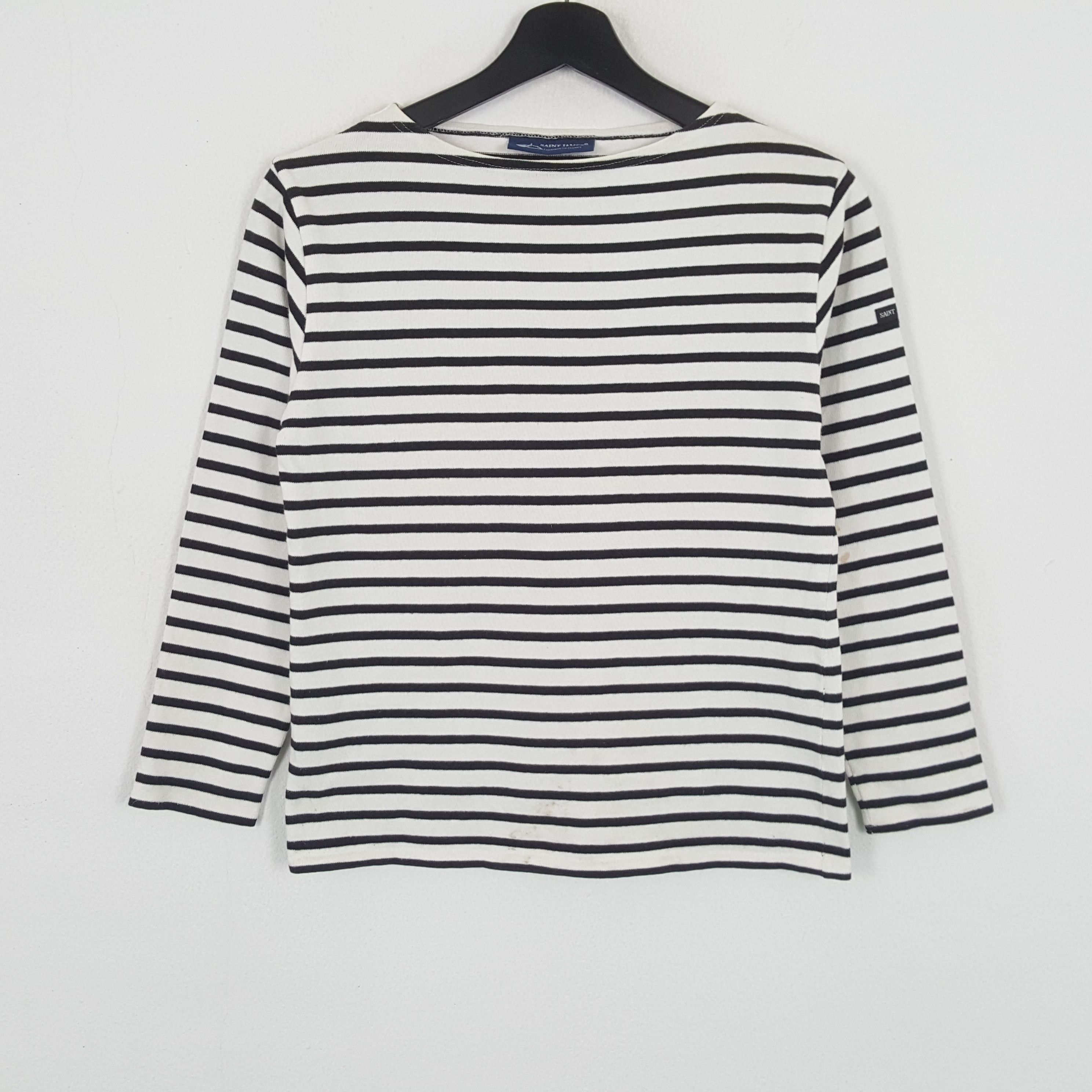 Saint James × Vintage SAINT JAMES Stripes Design Style Tshirt Size S / US 4 / IT 40 - 1 Thumbnail