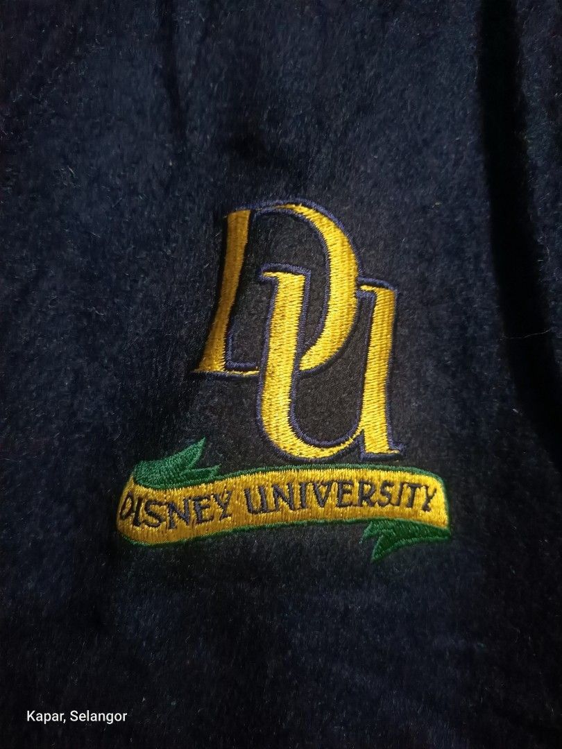 Disney × Vintage Vintage 90s Disney university varsity wool leather jacket Size US S / EU 44-46 / 1 - 3 Thumbnail