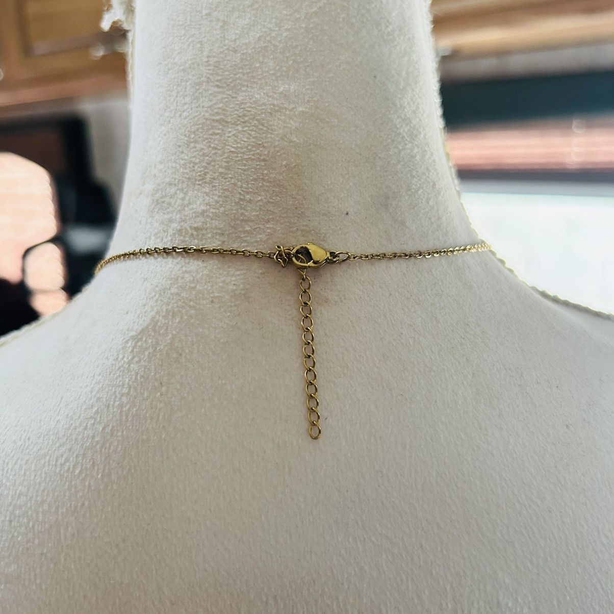Handmade Handcrafted brass filigree faceted dome black glass necklace Size ONE SIZE - 4 Thumbnail