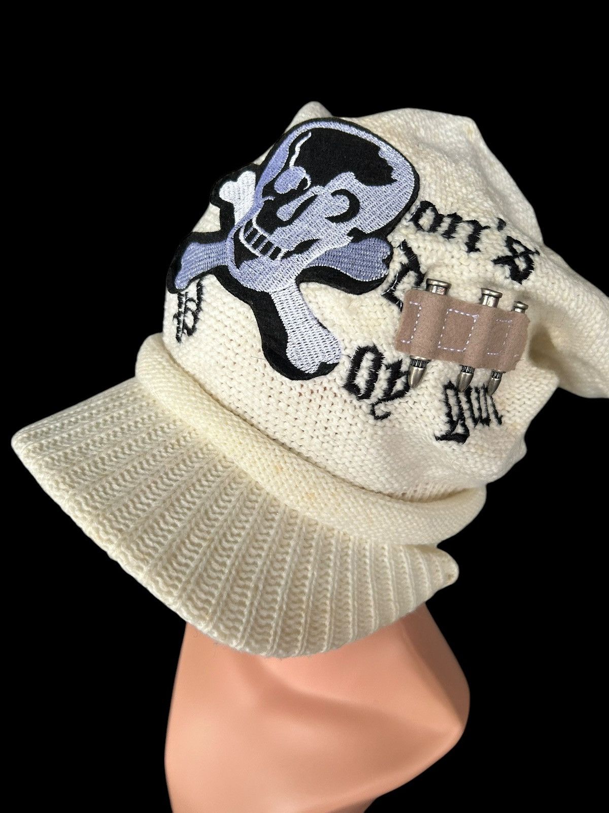 14th Addiction × Japanese Brand × Le Grande Bleu (L.G.B.) Skull Japanese Punk Bondage Style Big Hats ☠️☠️🎌 Size ONE SIZE - 7 Thumbnail