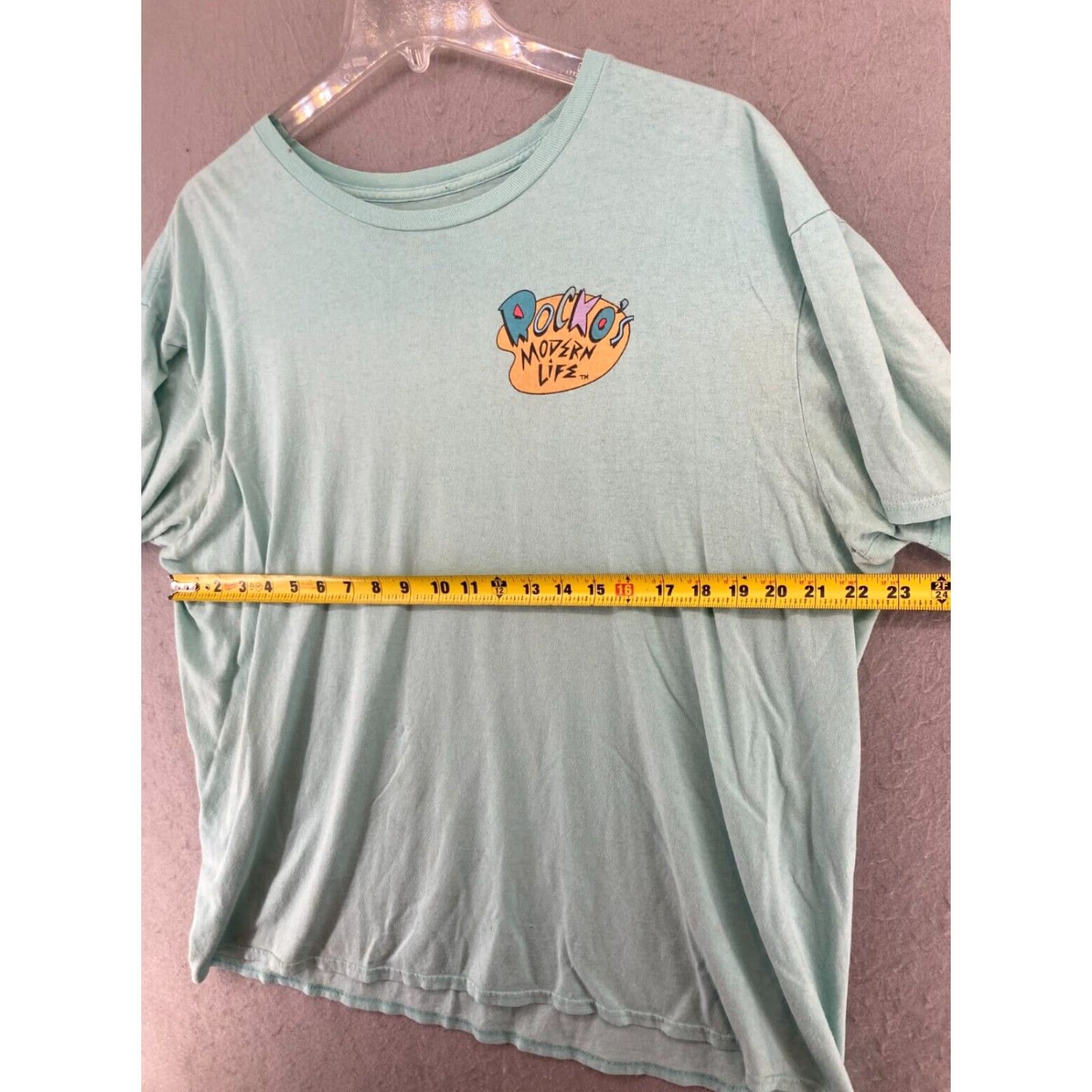 Nickelodeon Nickelodeon Rocko's Modern Life T-Shirt Mens XL Blue 90s Cartoon Graphic Print Short Sleeve Crew Neck Jersey Cotton Regular Fit Size US XL / EU 56 / 4 - 2 Thumbnail