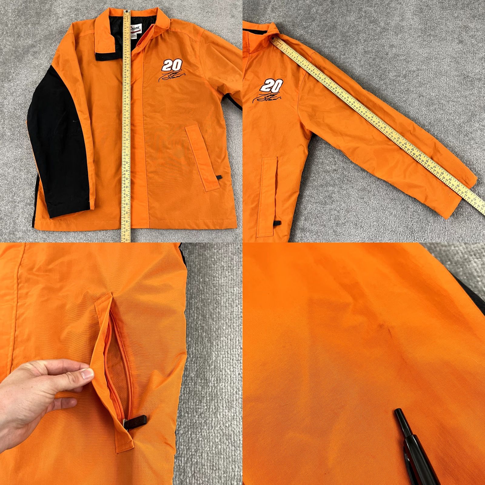 Chase Authentics TONY STEWART Jacket Mens Large Orange Black Nascar Home Depot Windbreaker Retro Size US L / EU 52-54 / 3 - 8 Thumbnail