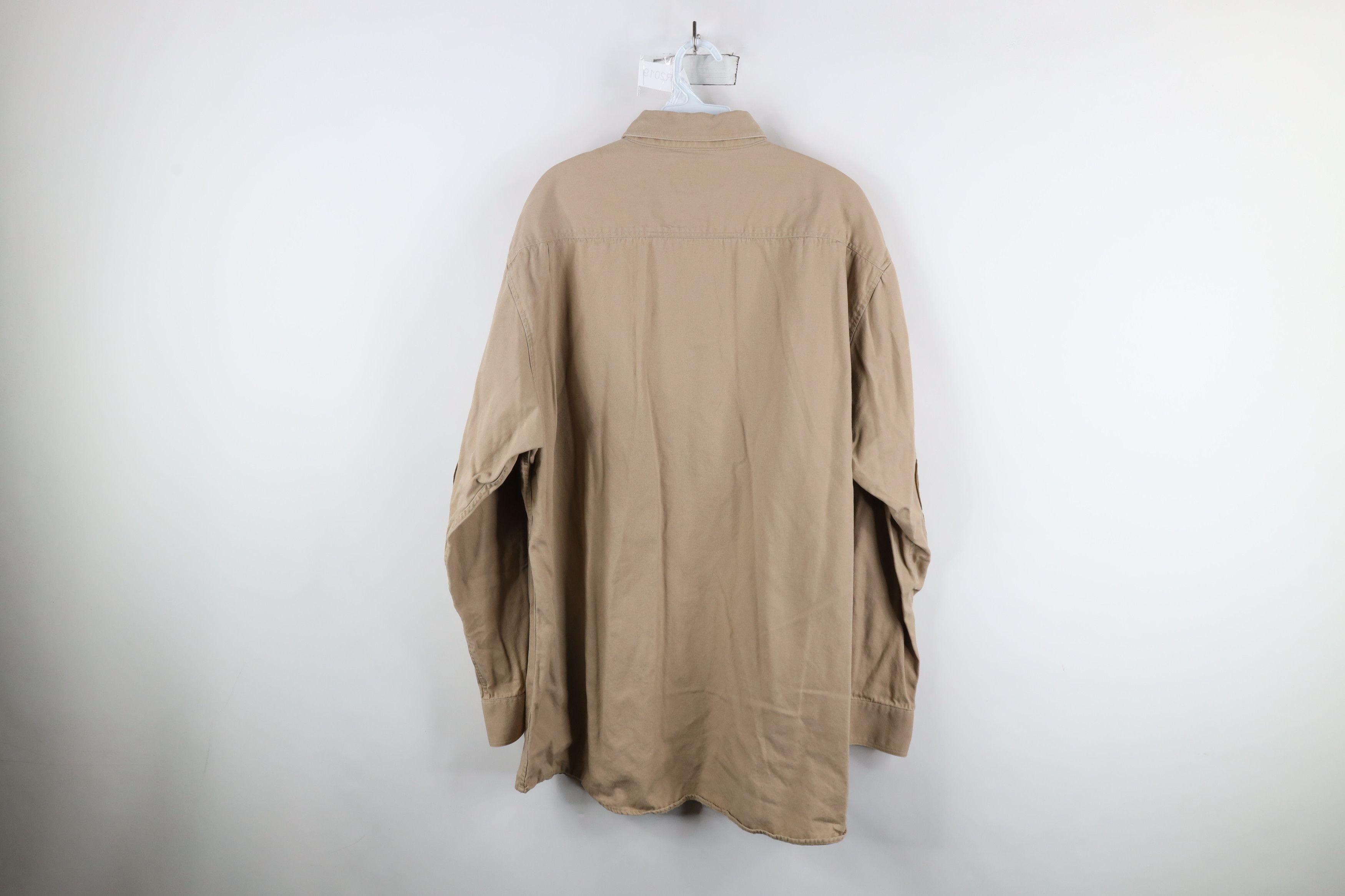 Vintage Vintage 90s Streetwear Patch Shooting Button Down Shirt Size US XL / EU 56 / 4 - 10 Thumbnail