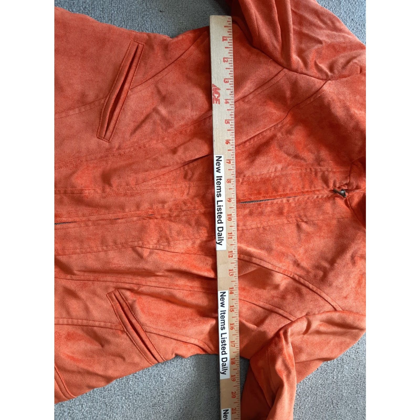 Vintage Tria Jacket Womens Size 8 Full Zip Copper Brown Long Sleeve Polyester Blend NEW Size M / US 6-8 / IT 42-44 - 3 Thumbnail