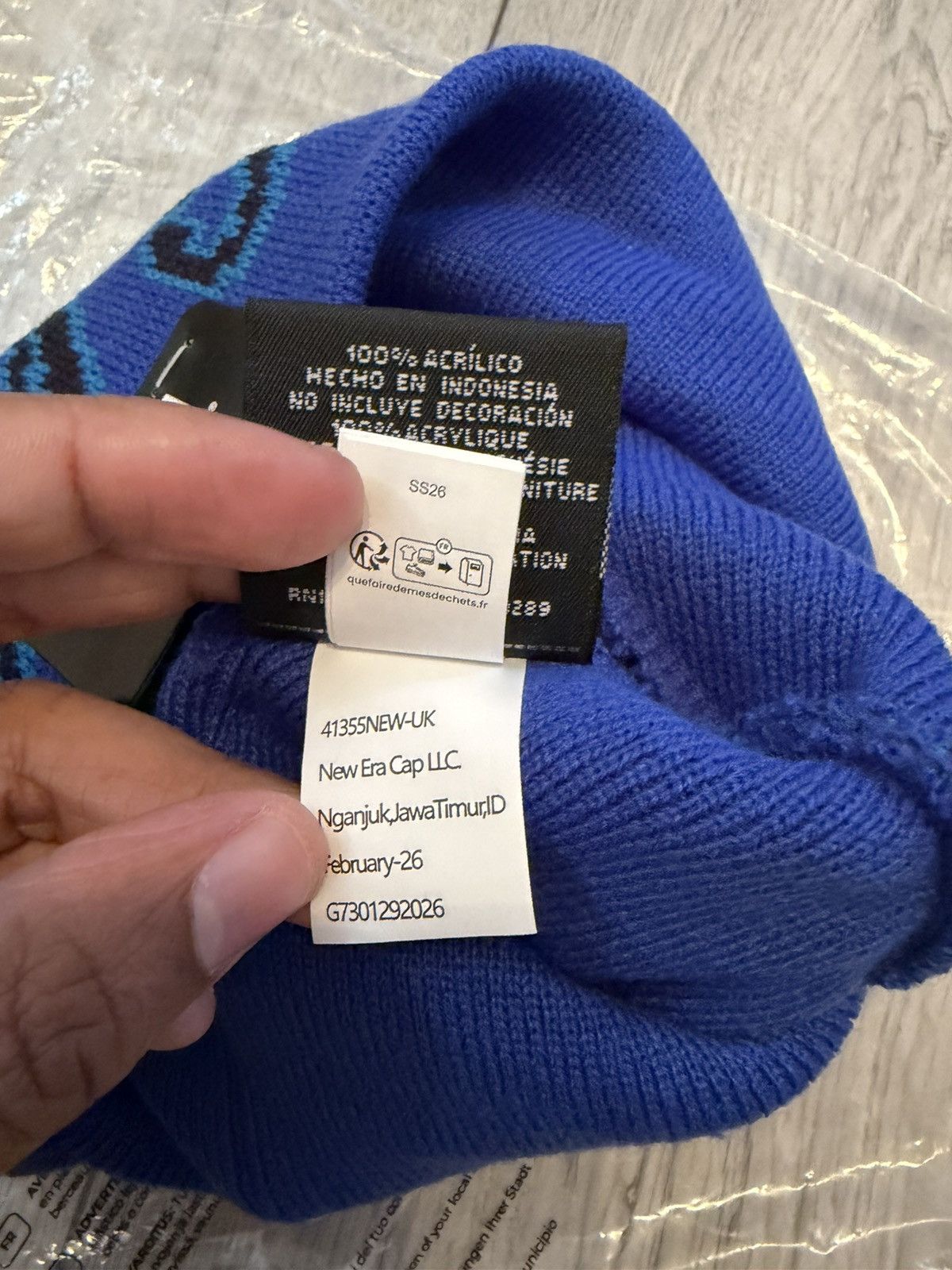 Supreme Supreme SS26 New Era Cursive Beanie Royal Blue Size ONE SIZE - 12 Thumbnail