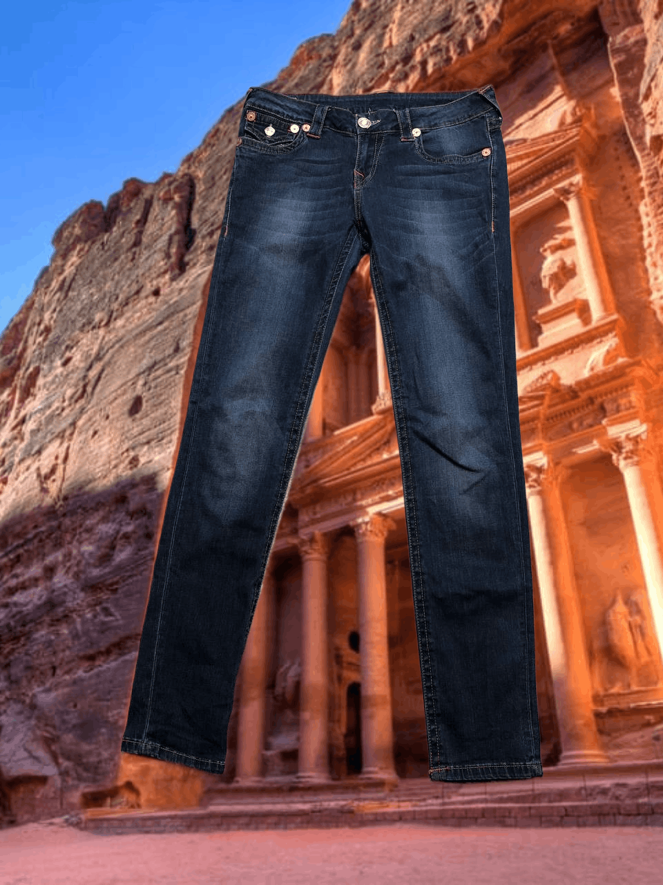 True Religion True Religion logo Vintage blue jeans crazy Y2K Size 28" / US 6 / IT 42 - 1 Thumbnail