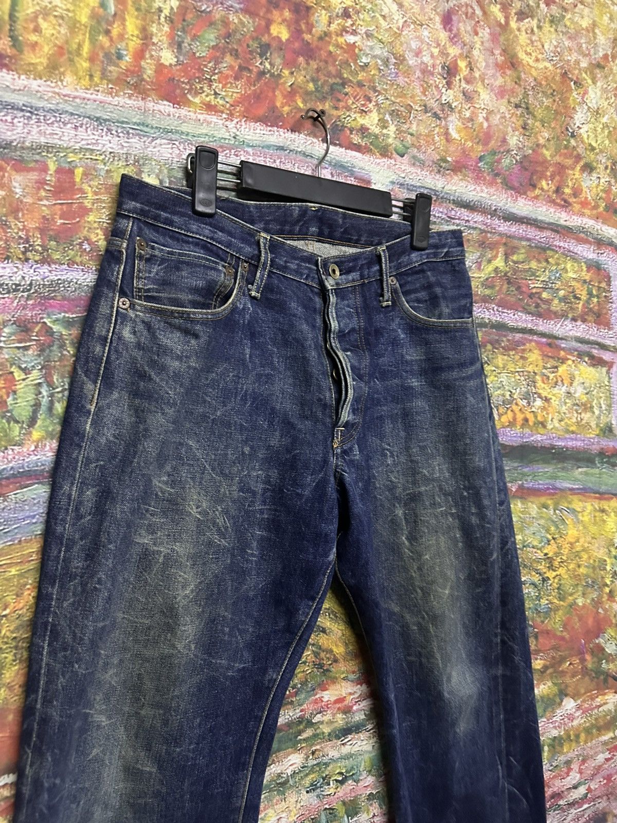 Japanese Brand Vintage Blue Way Jeans Size US 32 / EU 48 - 6 Thumbnail