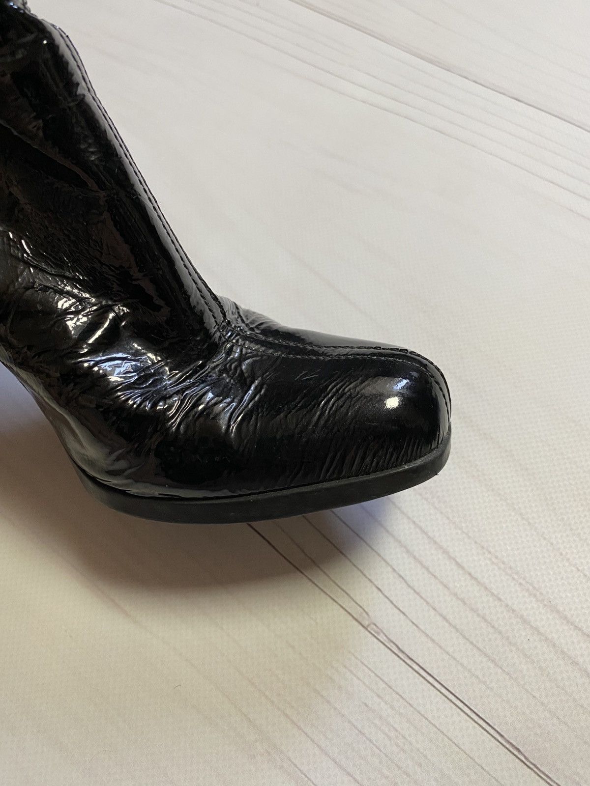 Prada Prada Sport Patent Leather Knee Boots Size US 8 / IT 38 - 15 Thumbnail