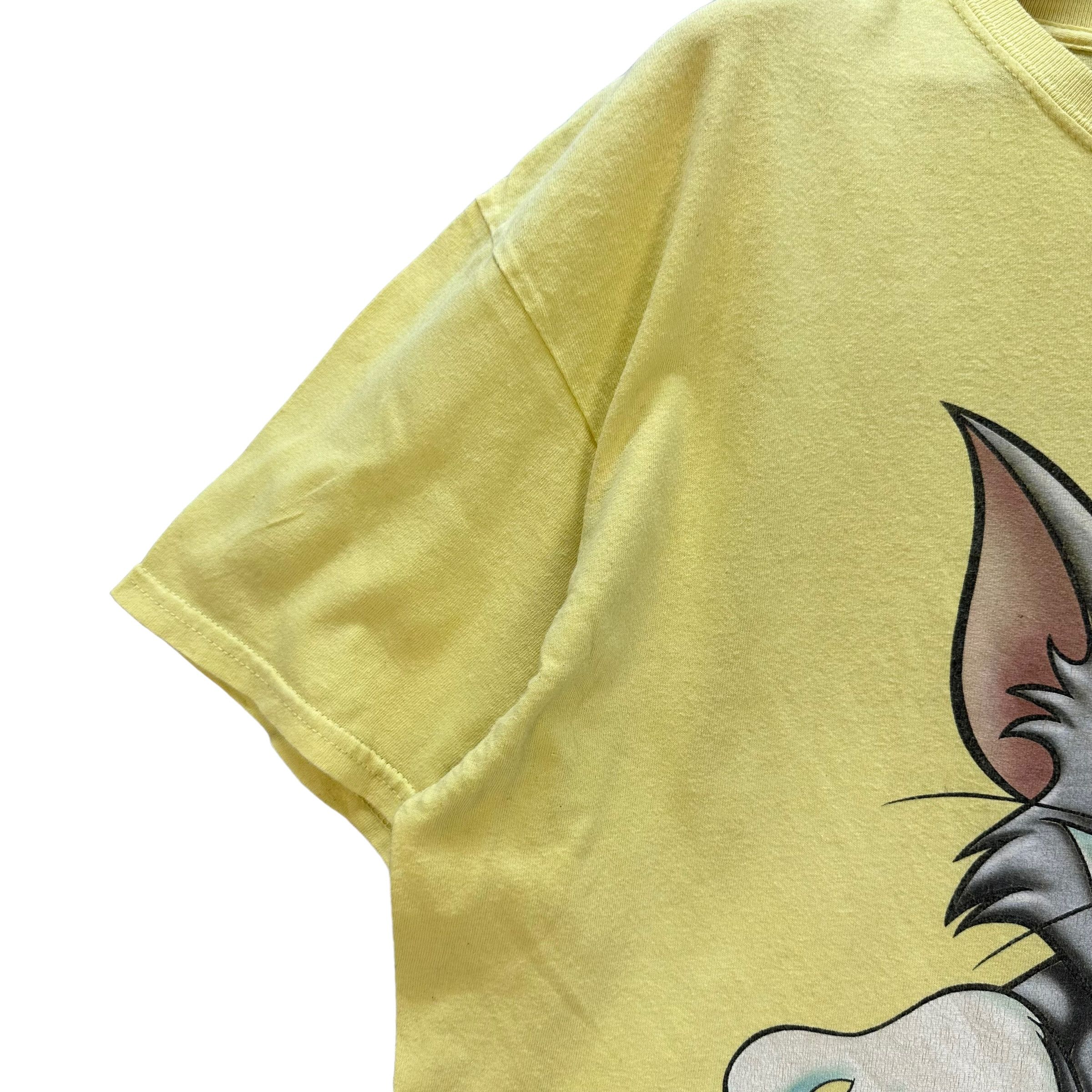 Vintage HANNA BARBERA TOM & JERRY GRAPHIC YELLOW TEES #9097-56 Size US XL / EU 56 / 4 - 5 Thumbnail