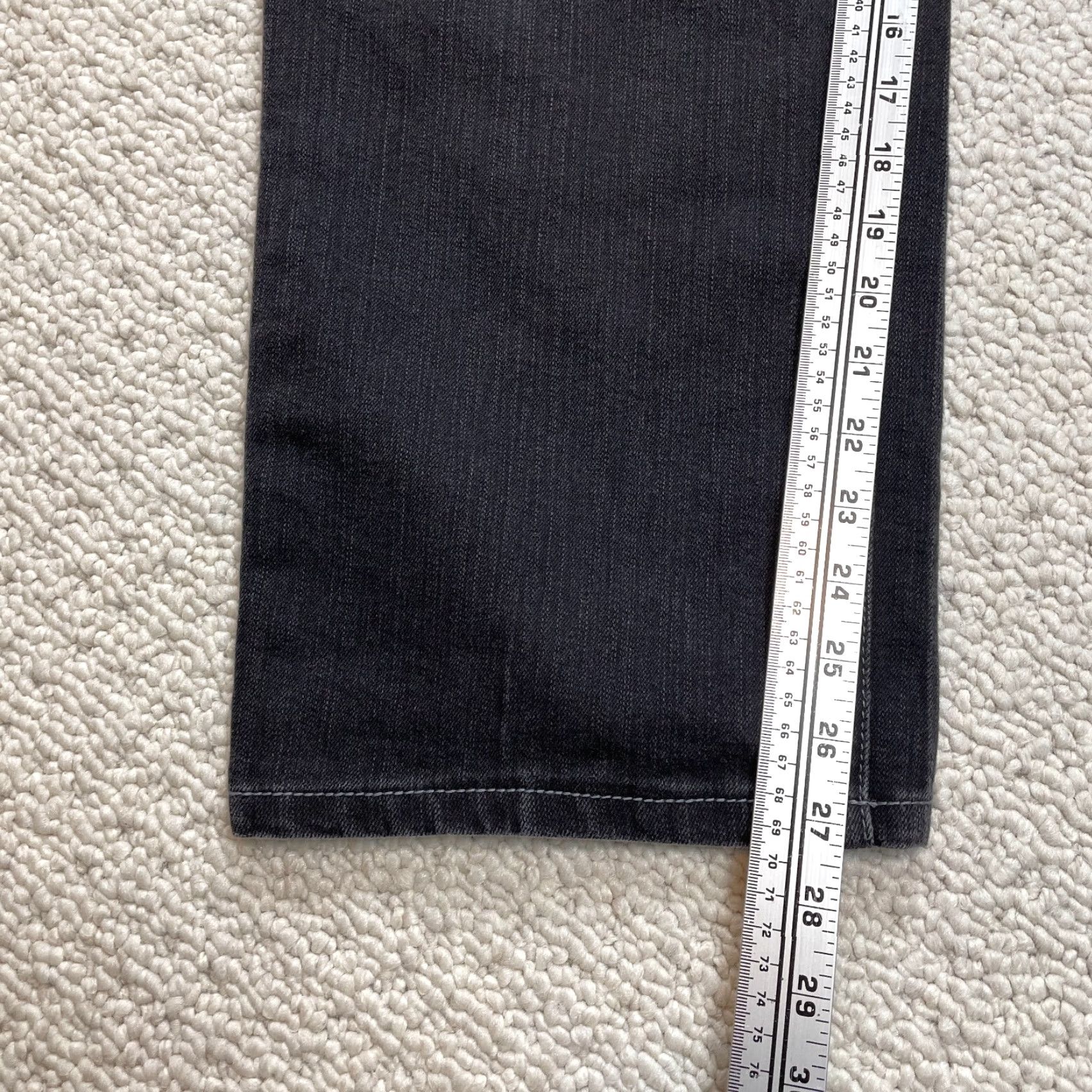 Vintage VINTAGE? No — Style&co. Jeans Womens 18 Plus Denim Straight Black 5-Pocket Embroidered 40x27 Adult Women Size 40" / US 18 - 3 Thumbnail