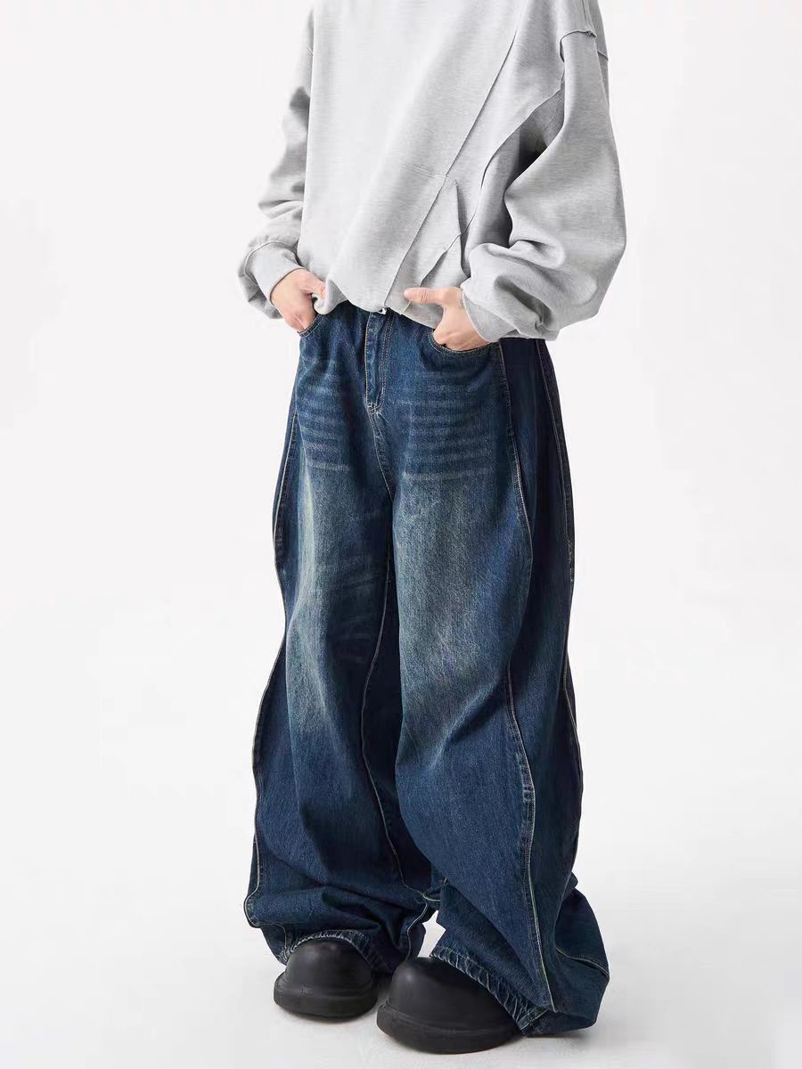 Japanese Brand Vintage Hip Hop Harajuku Cowboy Wavy Pants Jeans y2k 90’s Size US 32 / EU 48 - 8 Thumbnail