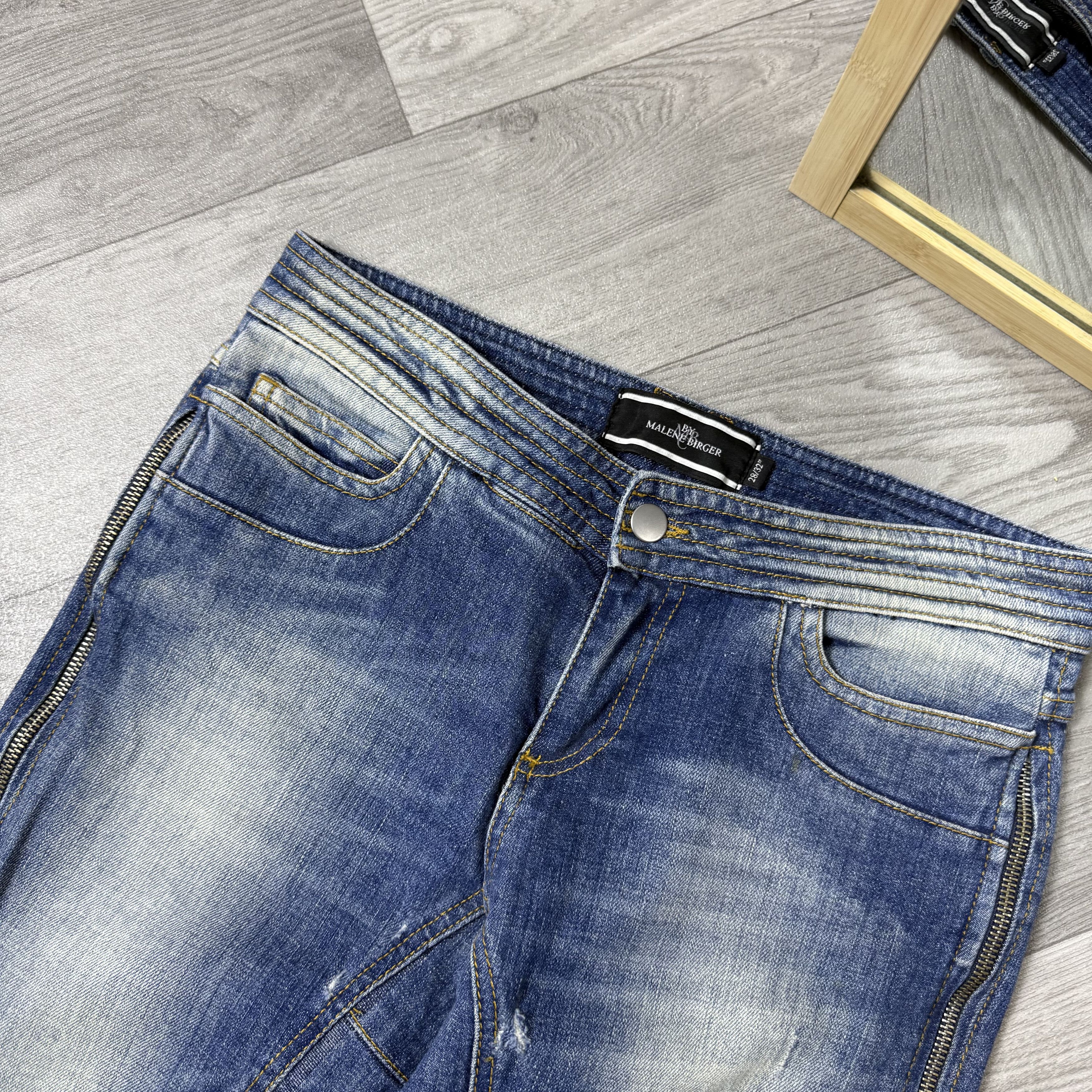 By Malene Birger Vintage By Malene Birger 90s Rare Full Zip Faded Jeans Pants Size 28" / US 6 / IT 42 - 12 Thumbnail