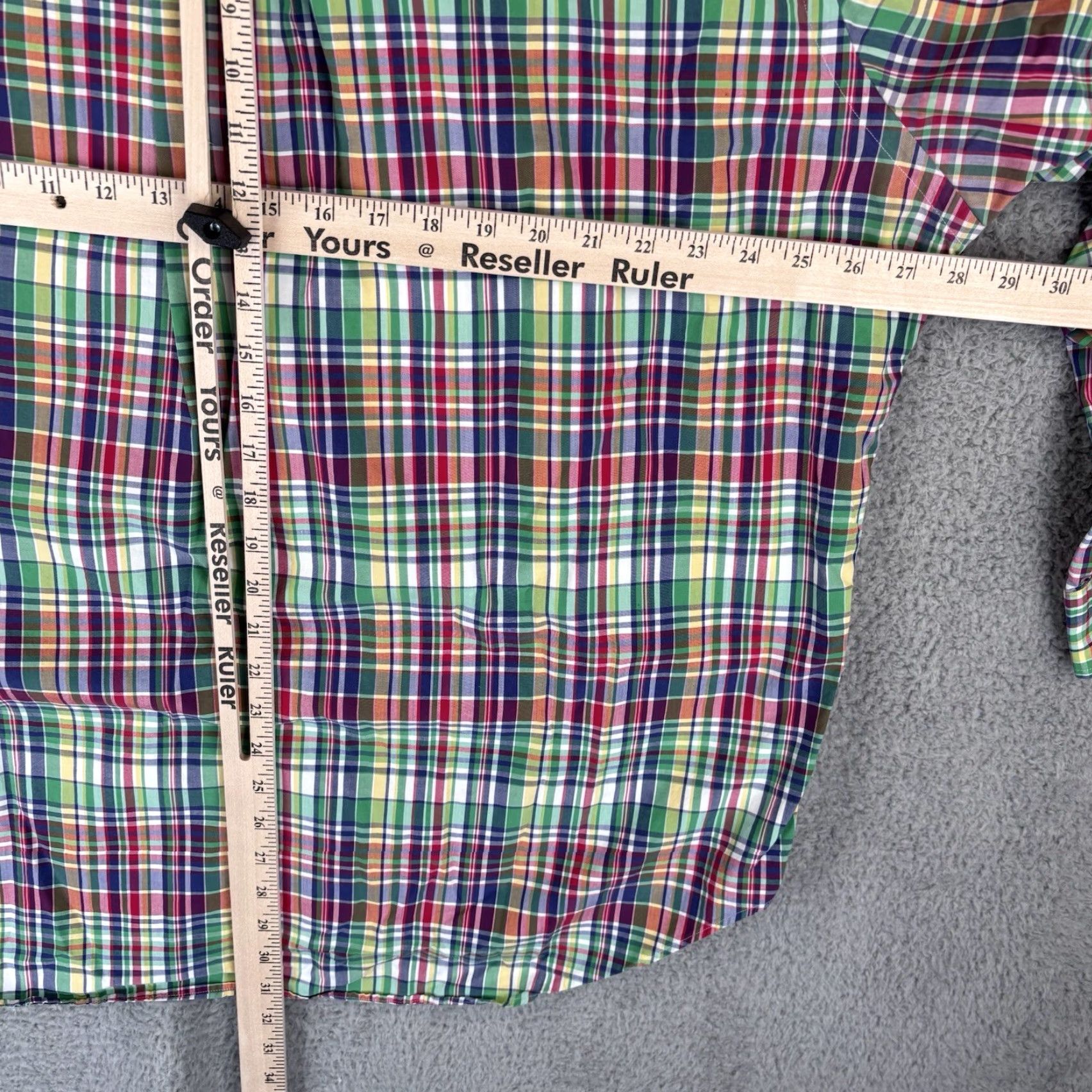 Polo Ralph Lauren Ralph Lauren Polo Oxford Shirt Men 2XL Madras Plaid Long Sleeve Blue Pony Preppy Shirt Size US XXL / EU 58 / 5 - 6 Thumbnail