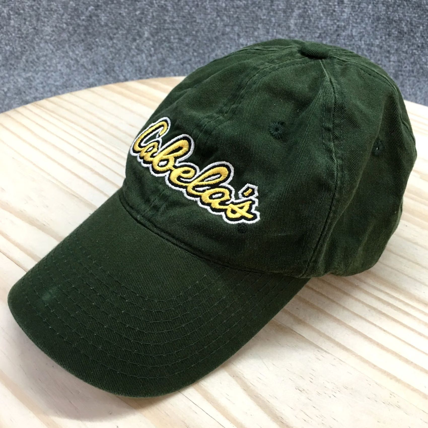 Vintage Cabelas Baseball Cap - Mens Green Adjustable Logo - Adult Size - One Size ONE SIZE - 2 Thumbnail