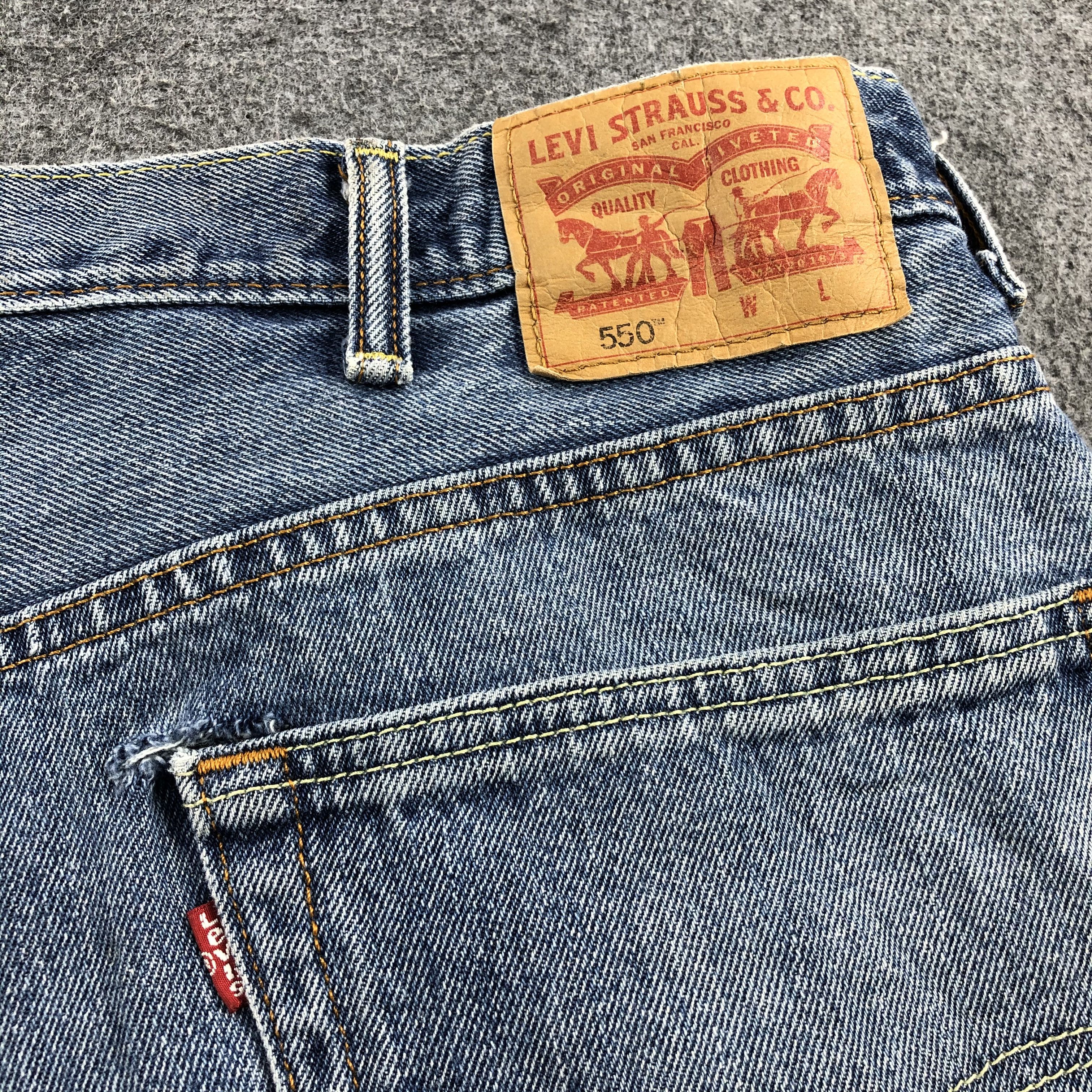 Levi's × Vintage Vintage Levis 550 Light Wash Jeans-JM1285 Size US 42 / EU 58 - 6 Thumbnail