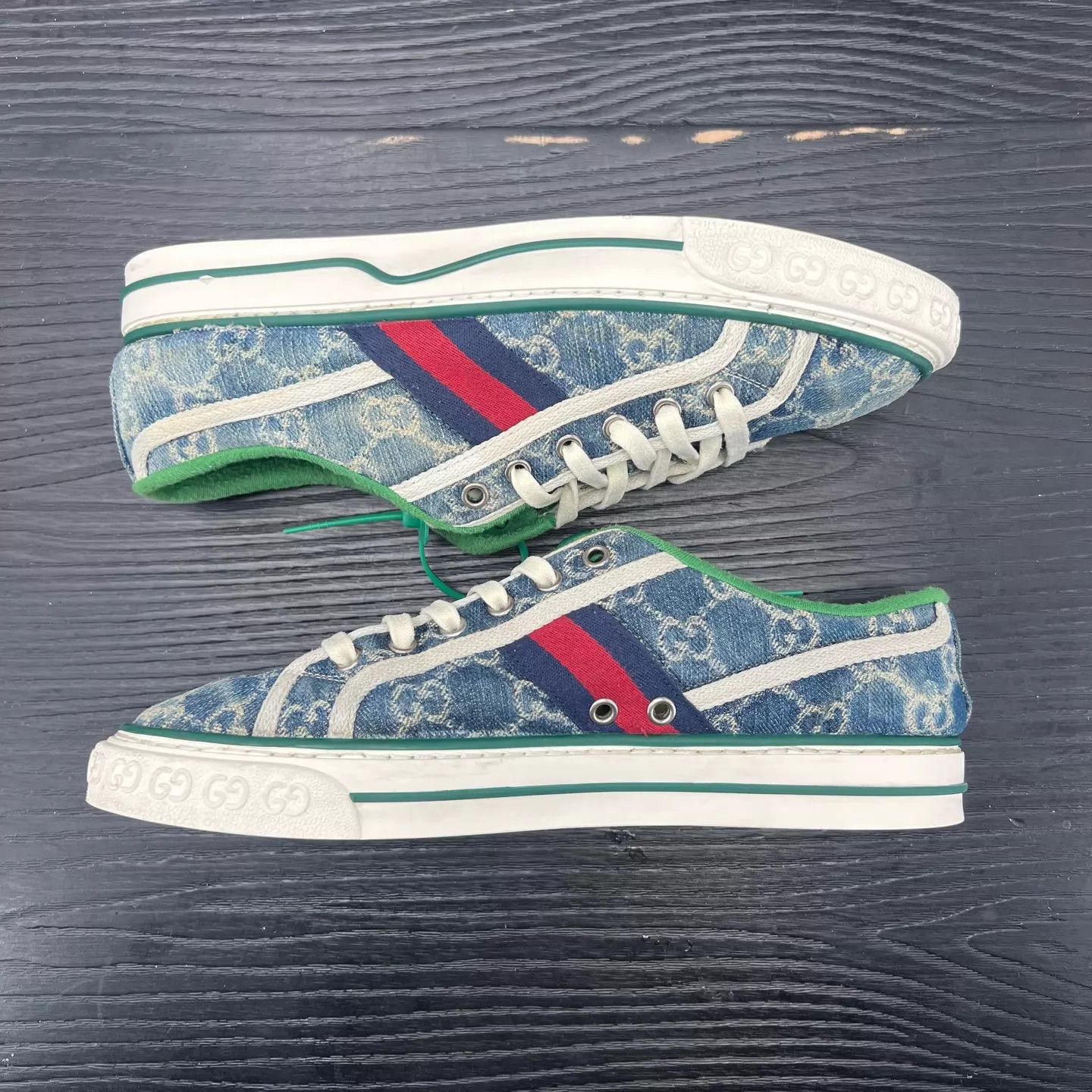 Gucci Gucci 1977 Blue Denim 7.5/41.5 Faded As Is with Box Size US 8.5 / EU 41-42 - 3 Thumbnail