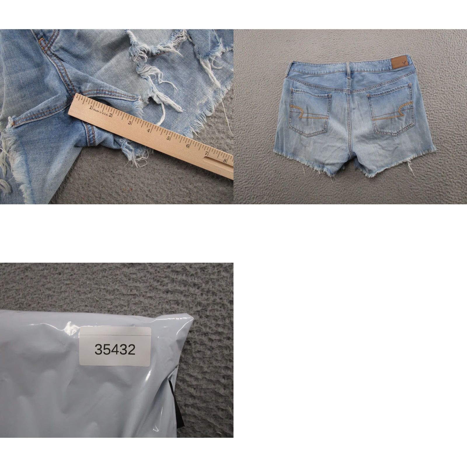 American Eagle Outfitters American Eagle Denim Shorts Button Fly Tomgirl Distressed Size 10 Festival Casual Size 32" / US 10 / IT 46 - 8 Thumbnail