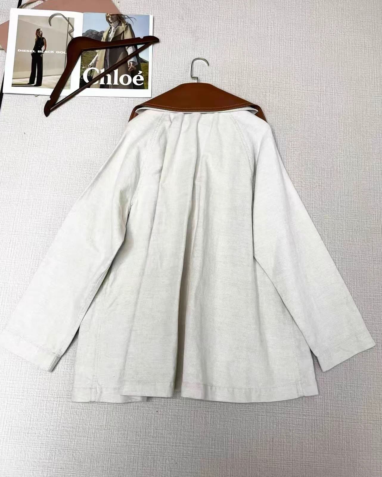 Loewe LOEWE linen-cotton double-breasted unisex overcoat 34 Size XXS / US 00 / IT 34 - 2 Thumbnail