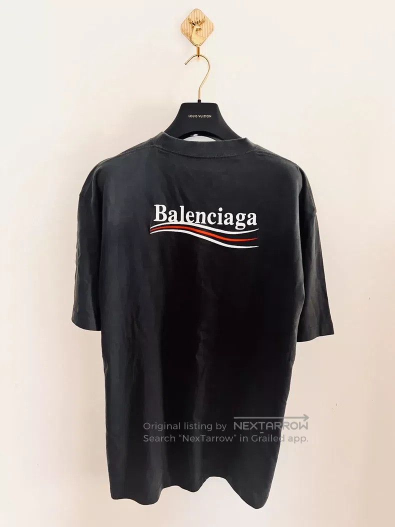Balenciaga Balenciaga Smoke grey embroidered Coca-Cola short-sleeved Size US L / EU 52-54 / 3 - 2 Thumbnail