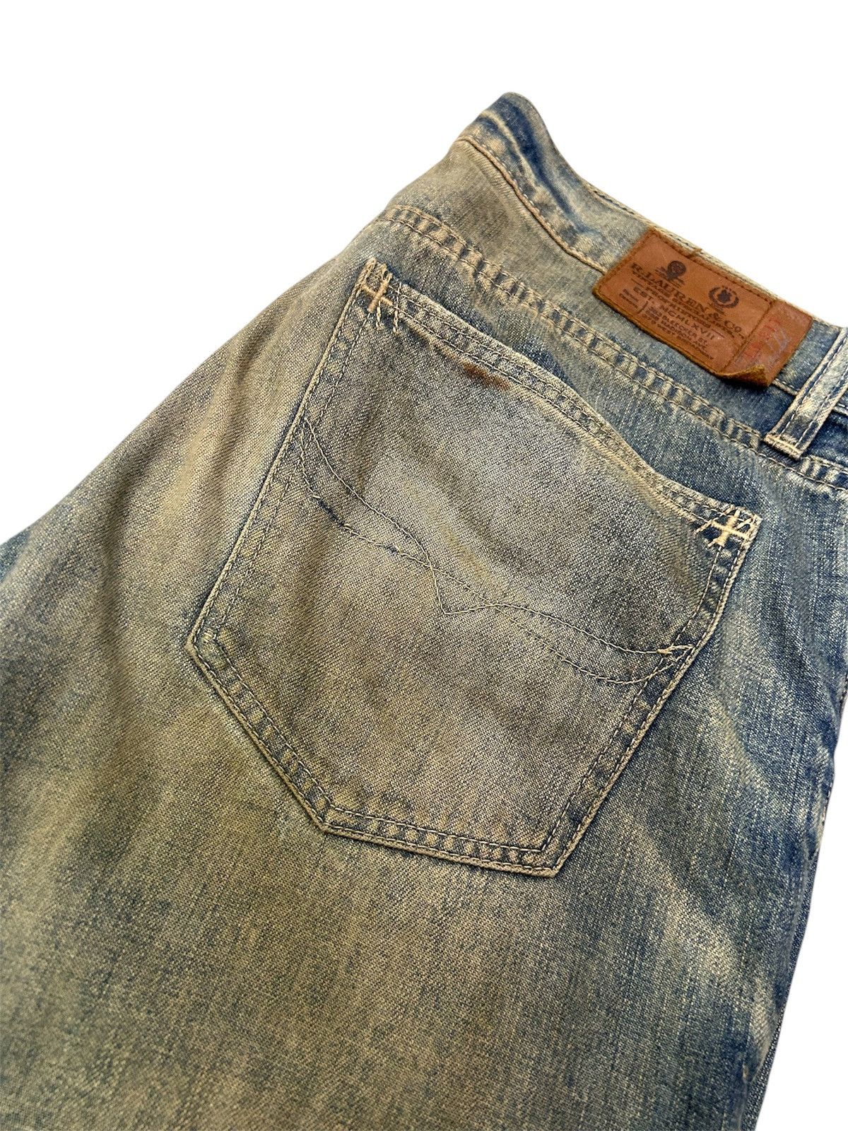 Polo Ralph Lauren × Ralph Lauren × Vintage Vintage Ralph Lauren & Co Vintage Specialist Mud Wash Jeans Size US 33 - 6 Thumbnail