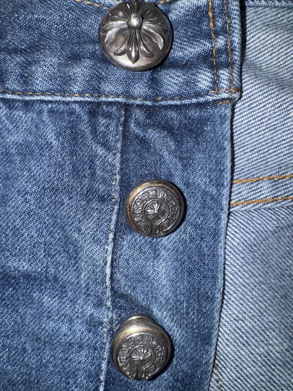 Chrome Hearts × Gallery Dept. 1 Of 1 Chrome Hearts x Gallery Dept Jeans Size US 42 / EU 58 - 16 Thumbnail