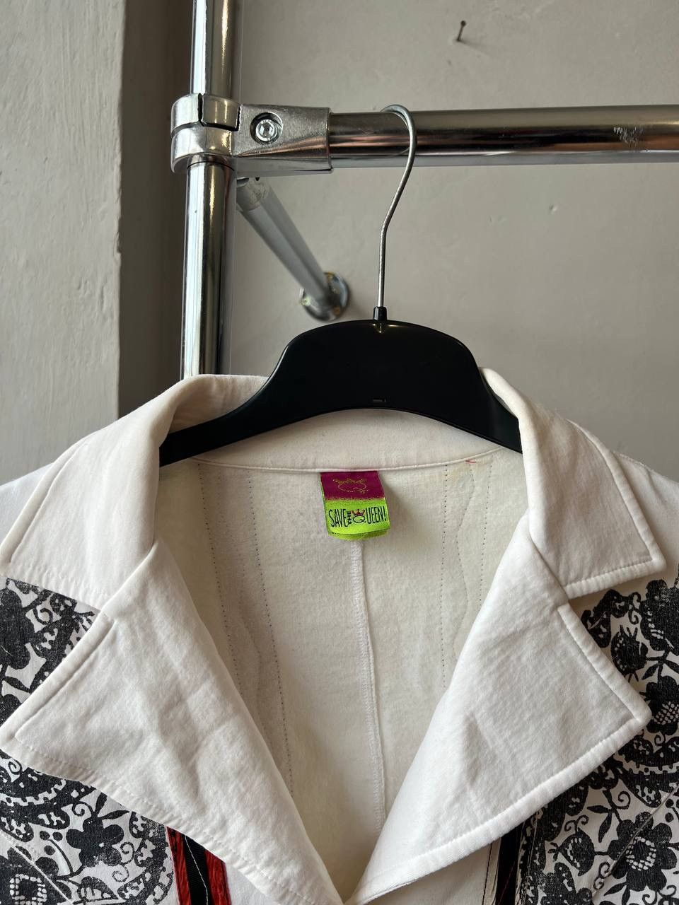 Designer SAVE THE QUEEN ARTISTIC LACE INSPIRED RARE WOMAN BLAZER L Size L / US 10 / IT 46 - 6 Thumbnail