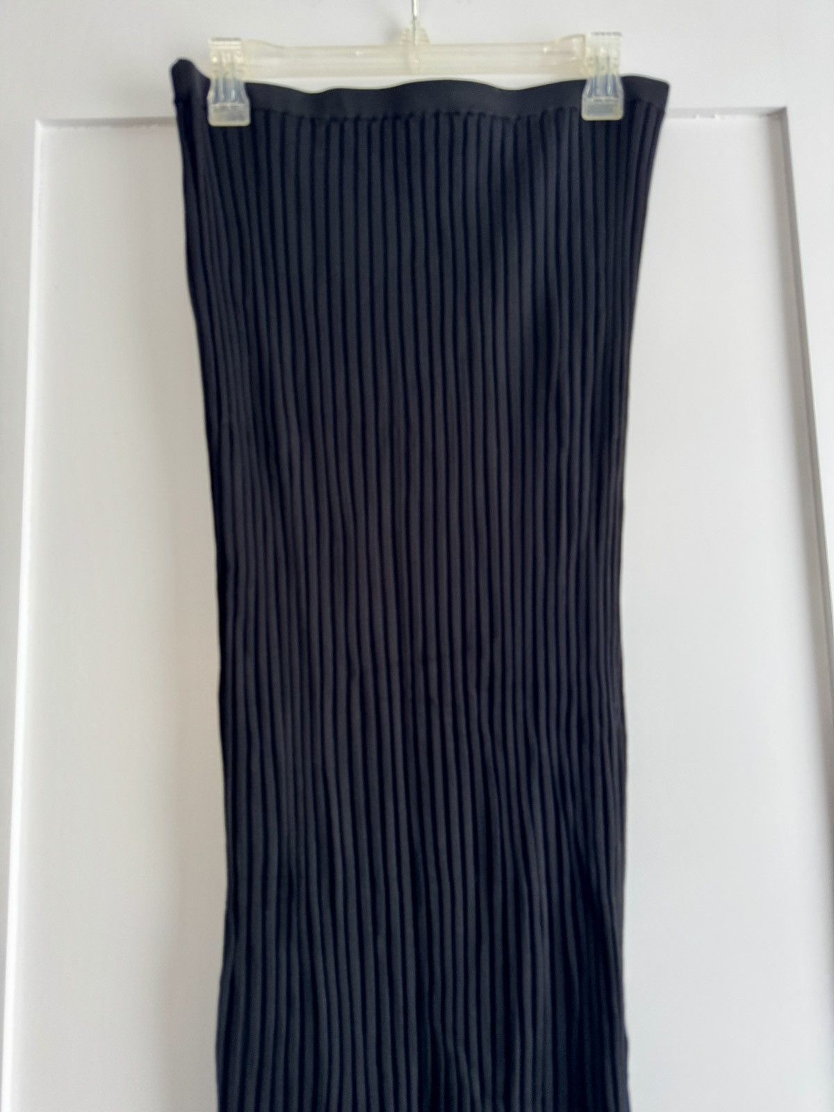 Toteme Toteme NWOT black ribbed Murano knit slip midi skirt size M Size 30" / US 8 / IT 44 - 6 Thumbnail