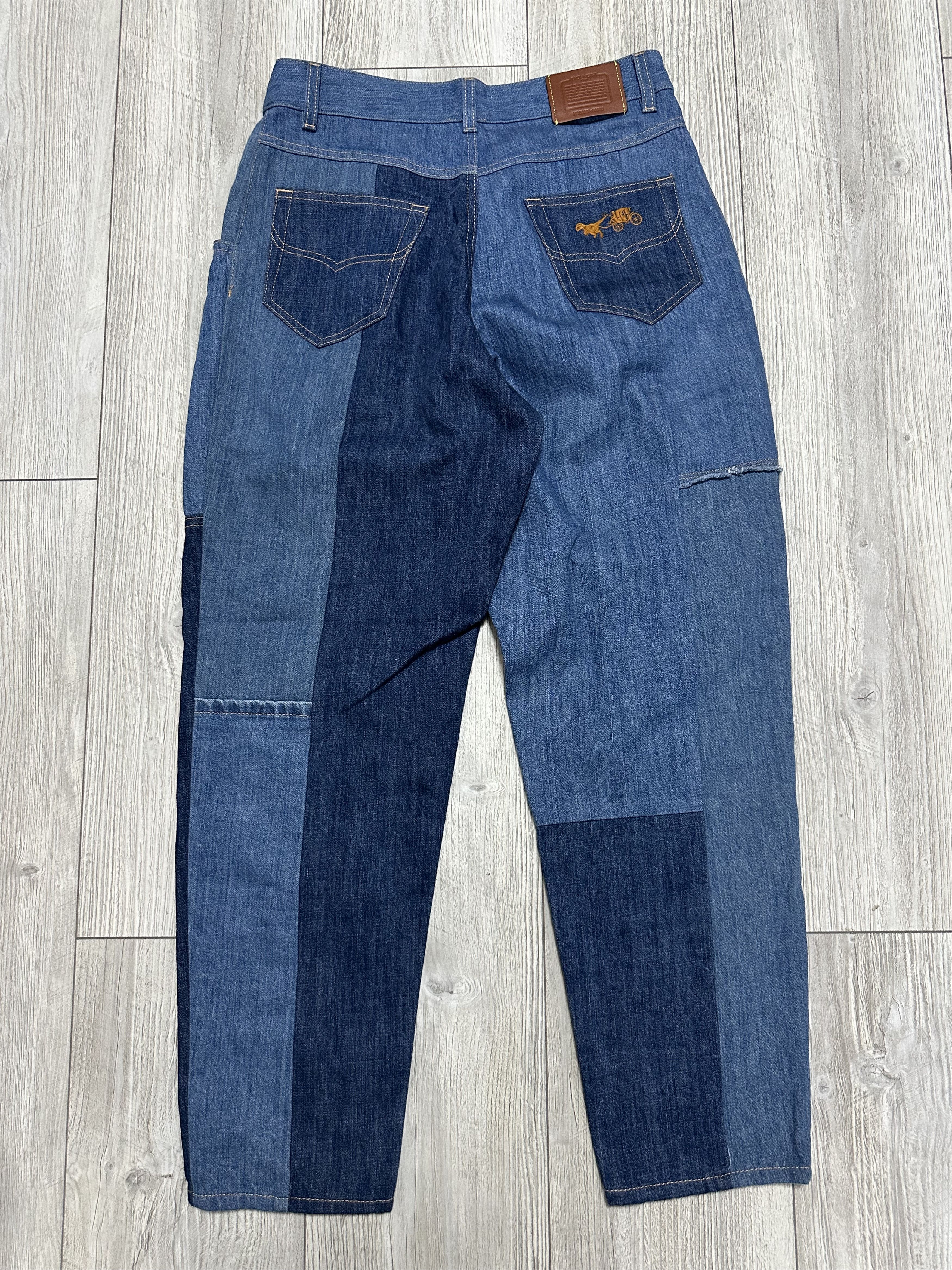 Coach Coach Vintage Denim Patchwork High Waist Jeans Size 4 Size 27" / US 4 / IT 40 - 5 Thumbnail