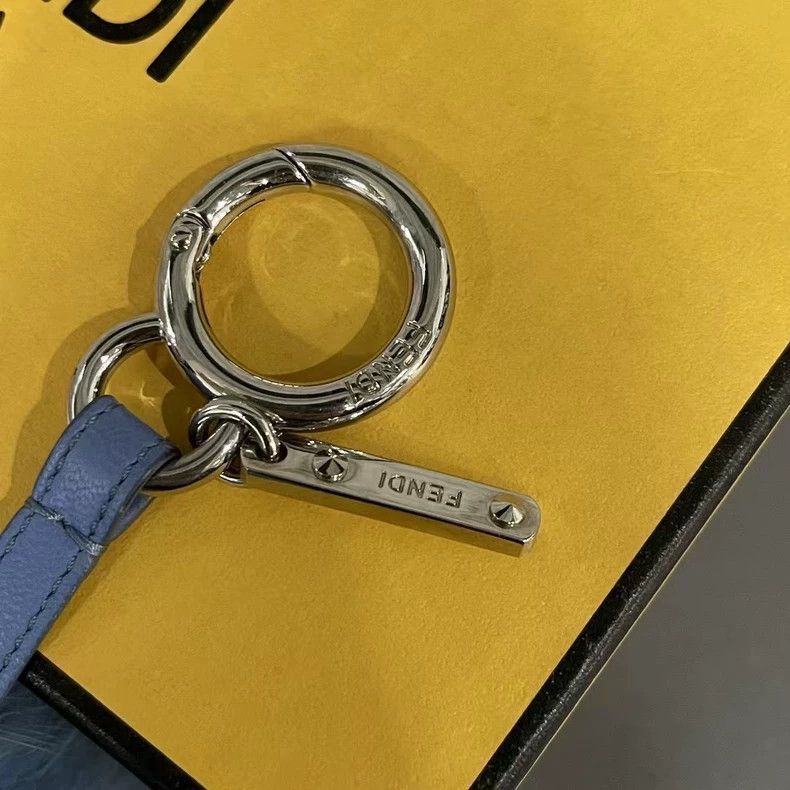 Fendi Fendi Keychain with Blue Fur Size ONE SIZE - 4 Thumbnail