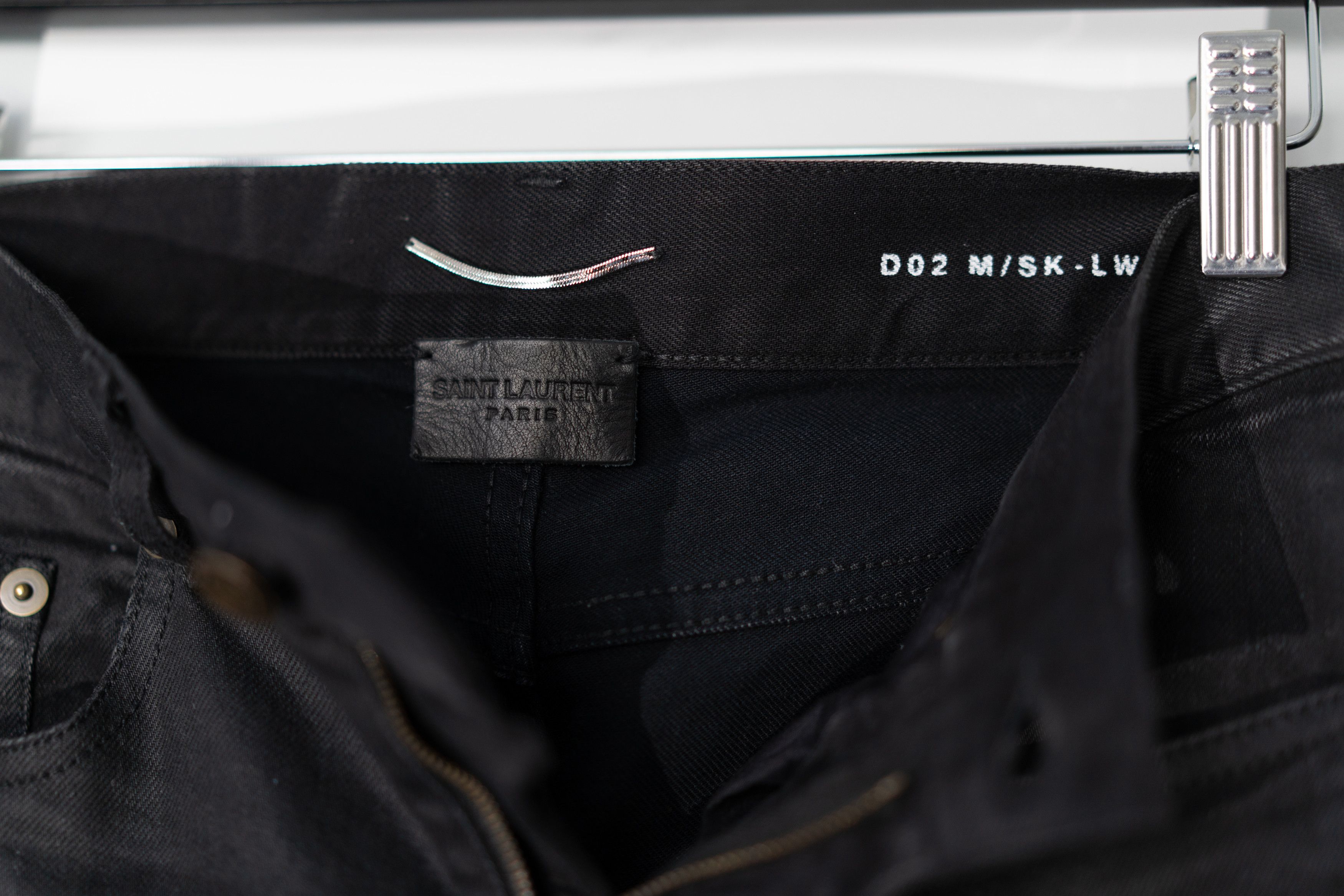 Saint Laurent Paris D02 Waxed Skinny Jeans Size US 29 - 5 Thumbnail