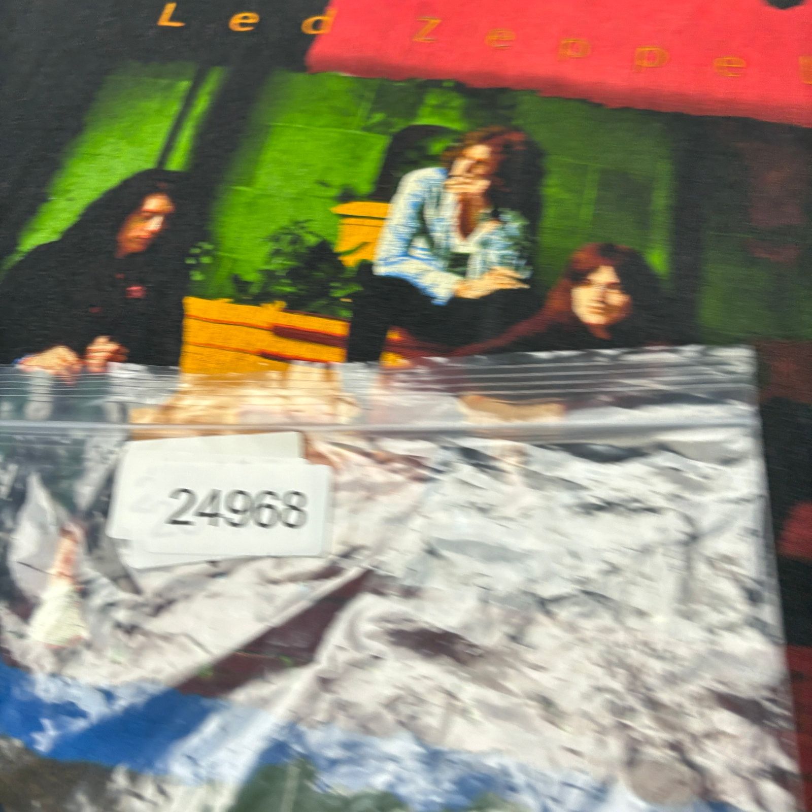 Hanes × Vintage Vintage 1990 Led Zeppelin Distressed Band T Shirt Men's XL Size US XL / EU 56 / 4 - 13 Thumbnail