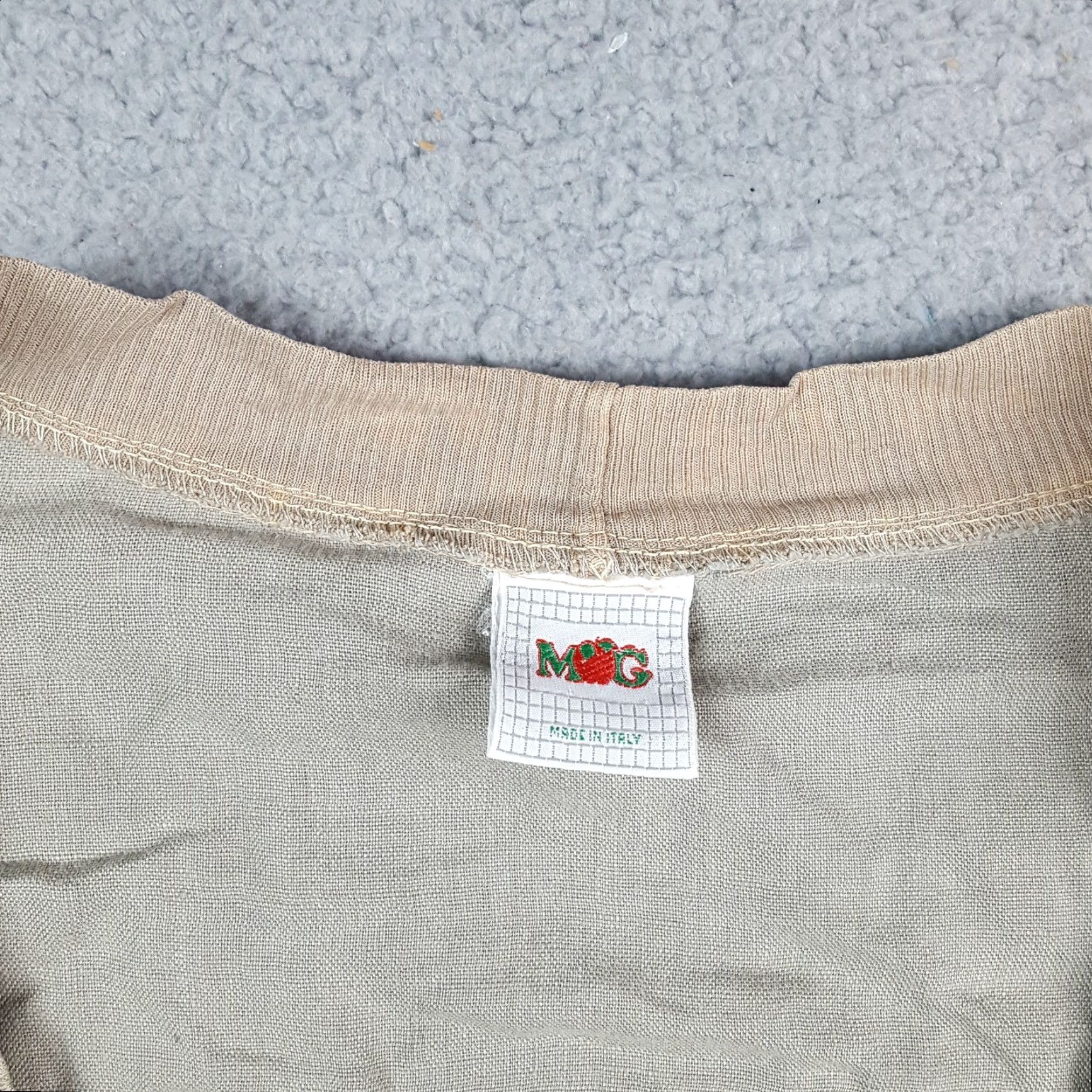 Vintage VTG 90s Beige Cardigan Beigh Khaki Grunge Button Up Pullover Sweater MOG Size 4 Pockets Womens Knit Shirt Size S / US 4 / IT 40 - 4 Thumbnail