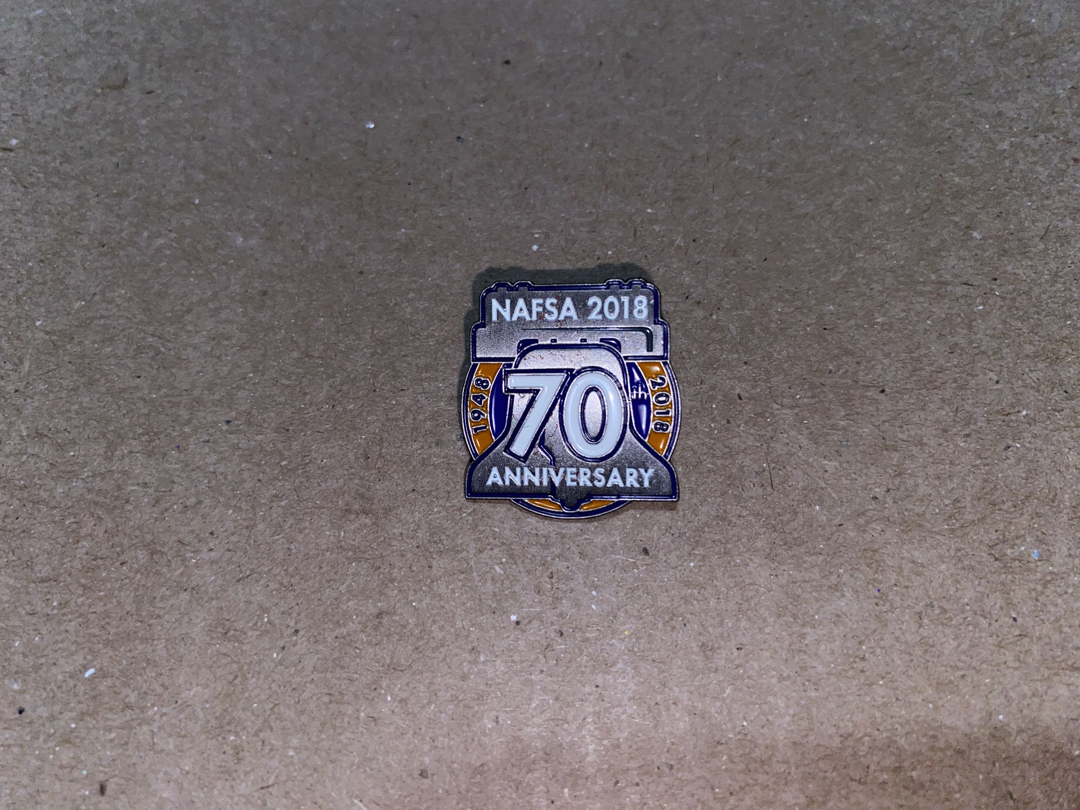NCAA NAFSA 2018 conference expo 70th anniversary Enamel Lapel Pin Size ONE SIZE - 1 Thumbnail