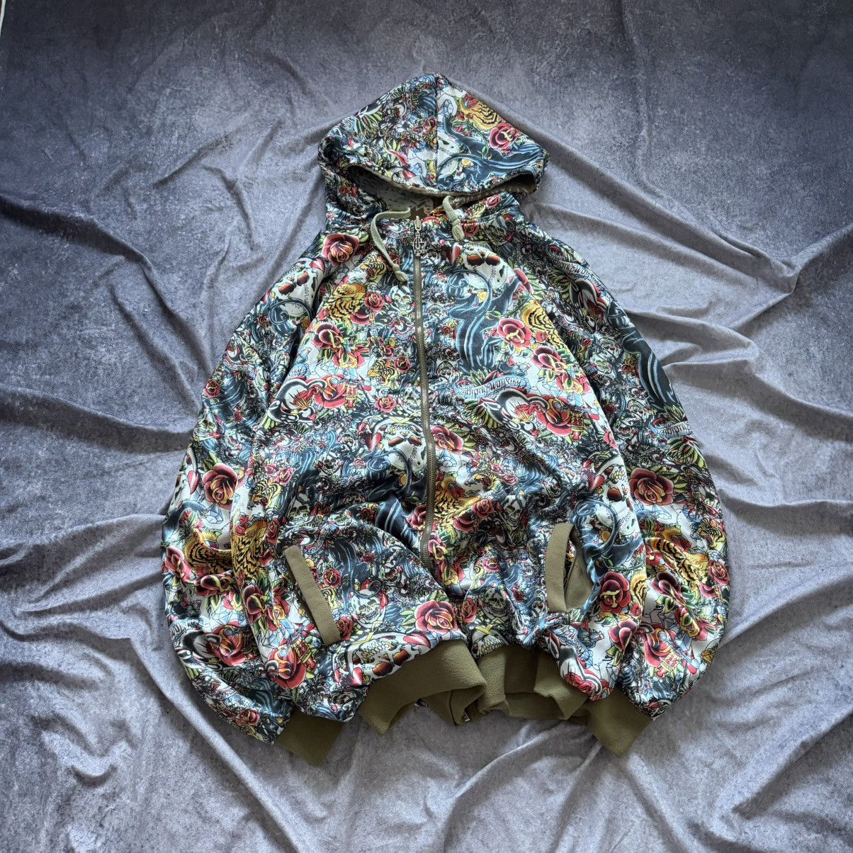 Christian Audigier Y2K Christian Audigier Los Angeles Skull Full Zip Hoodie Size US XXL / EU 58 / 5 - 11 Thumbnail