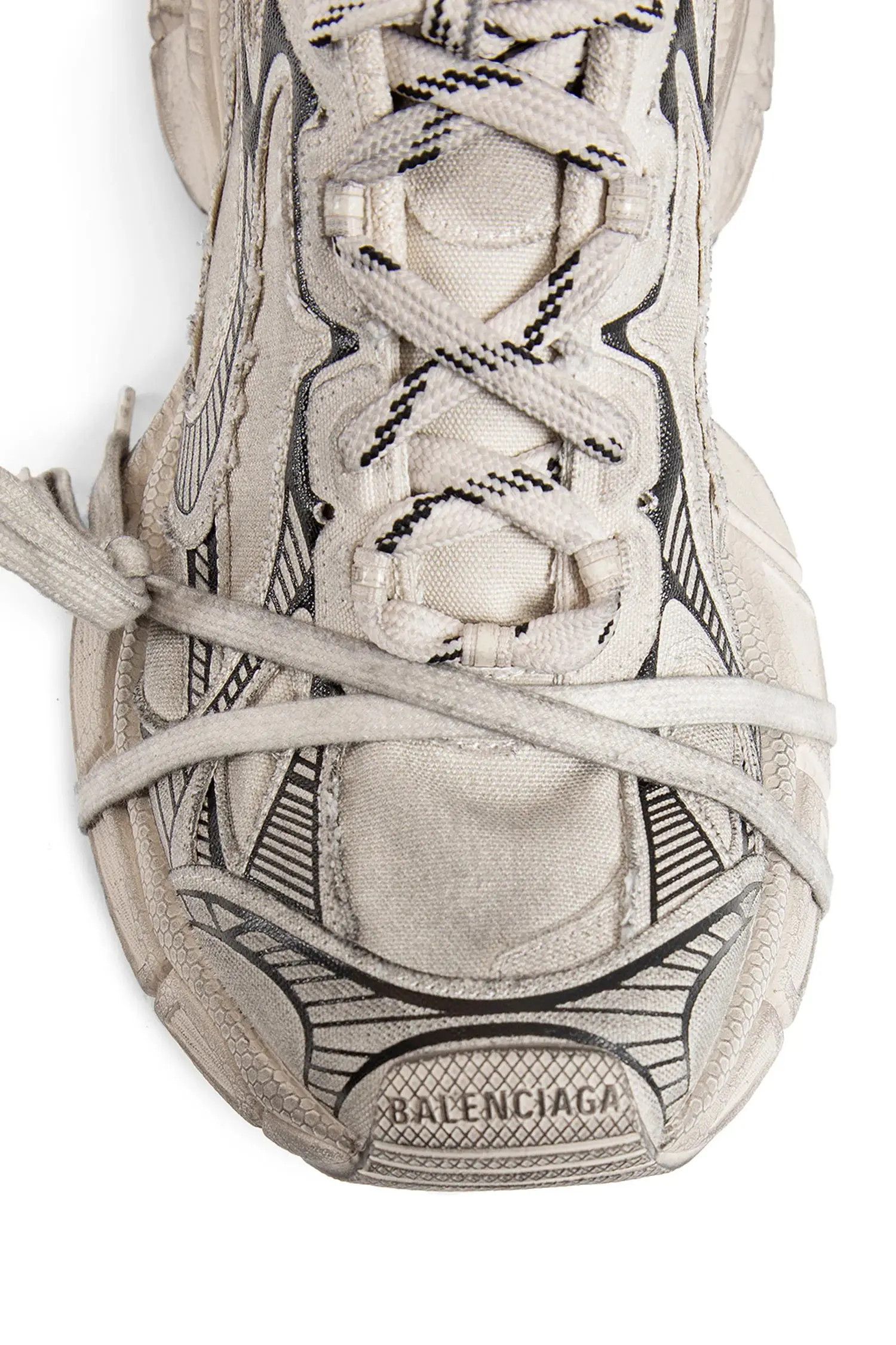 Balenciaga o1tr1nto0525 3XL Sneakers in Beige/Black Size US 7 / EU 40 - 5 Thumbnail