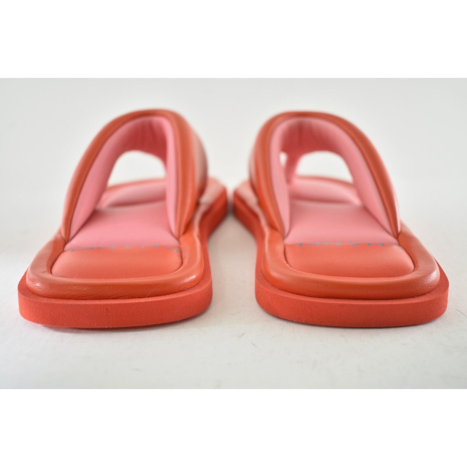 Chanel Chanel 22P Pink Red Lambskin Padded Pool Thong Logo Size US 7 / IT 37 - 14 Thumbnail