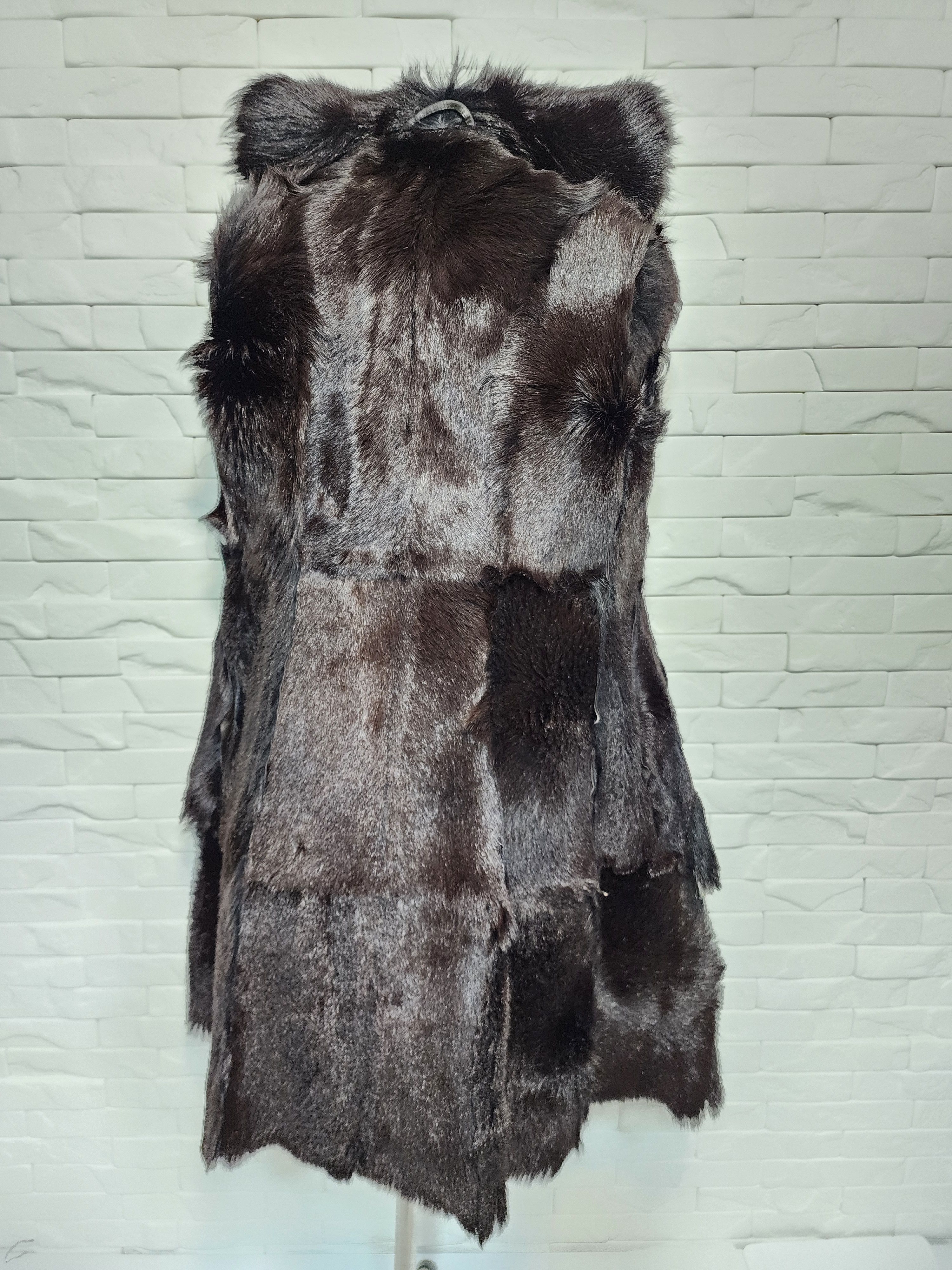 Uniqlo Women's Brown Sheepskin Coat: Genuine Fur Collar Size M / US 6-8 / IT 42-44 - 8 Thumbnail