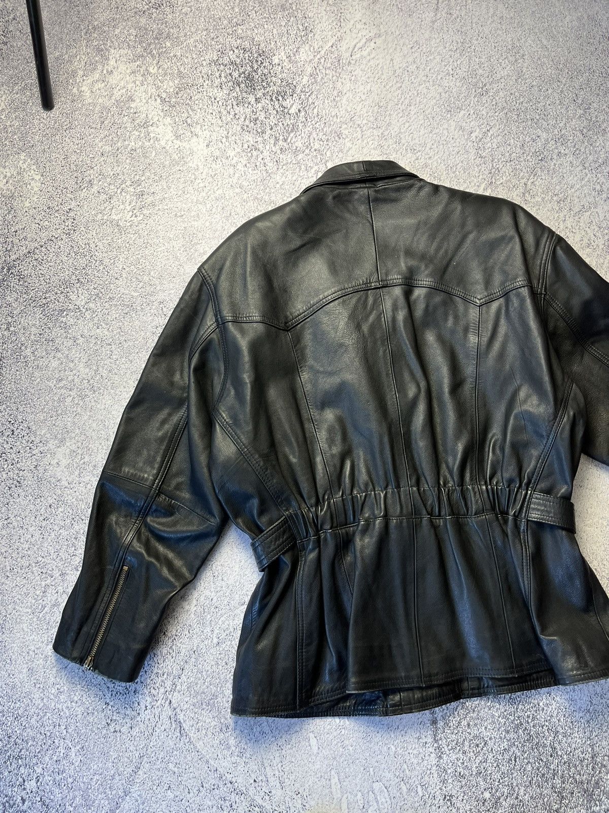 Vintage Crazy True Vintage Cycle Rider Leather Jacket Biker Rare Size US L / EU 52-54 / 3 - 17 Thumbnail