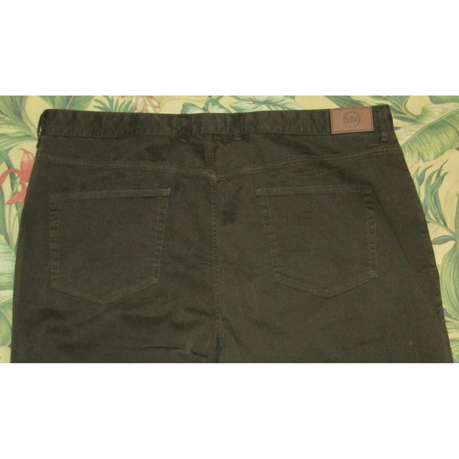 Peter Millar PETER MILLAR Green Ultimate 5 Pocket Sateen Chino Pants 44 x 27 Size US 44 / EU 60 - 4 Thumbnail