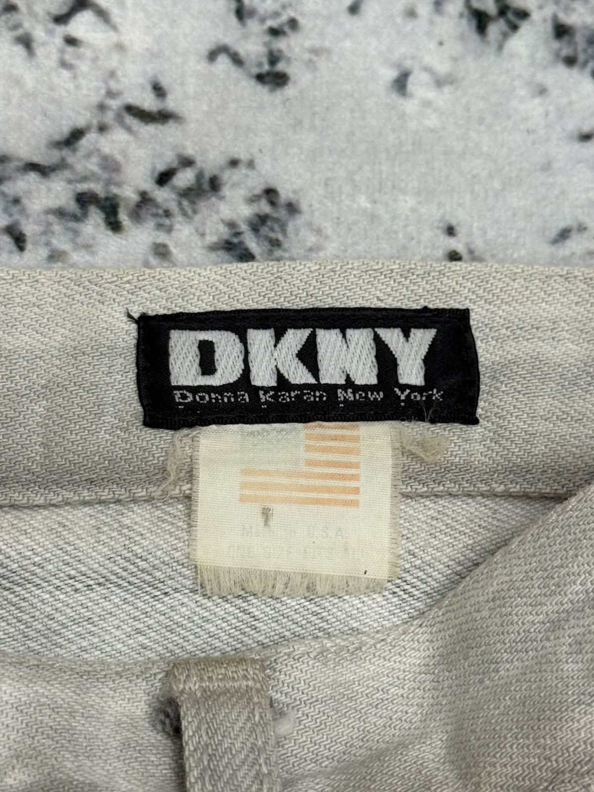 DKNY DKNY Double Waist Studs Released Hem Y2K Grey Straight Jeans Size US 32 / EU 48 - 17 Thumbnail