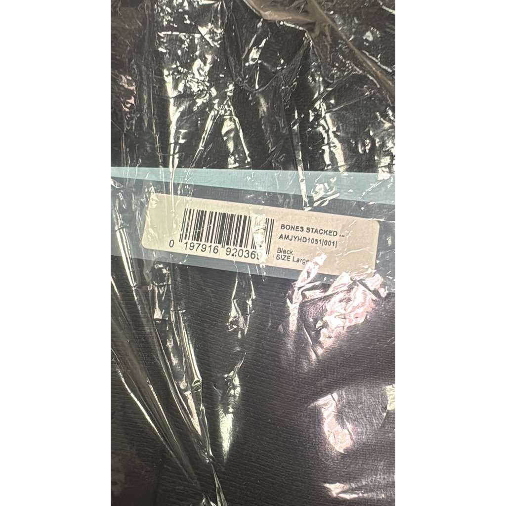 Amiri o1rshd1 Bones Stacked Hoodie in Black Size US L / EU 52-54 / 3 - 19 Thumbnail