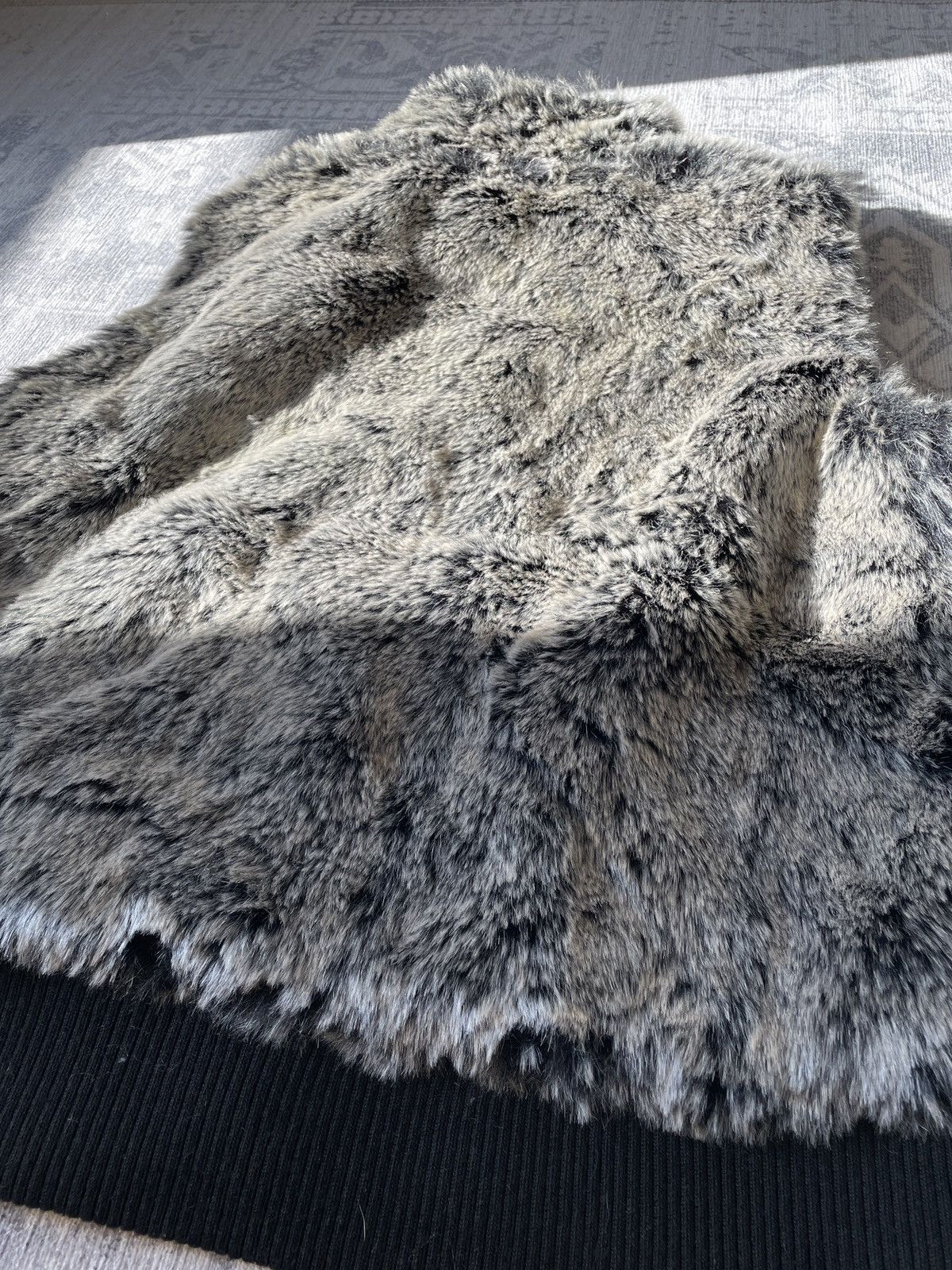 Other Mohair Faux Fur Varsity y2k Hype Boxy Cropped Vest Jacket Size US M / EU 48-50 / 2 - 5 Thumbnail